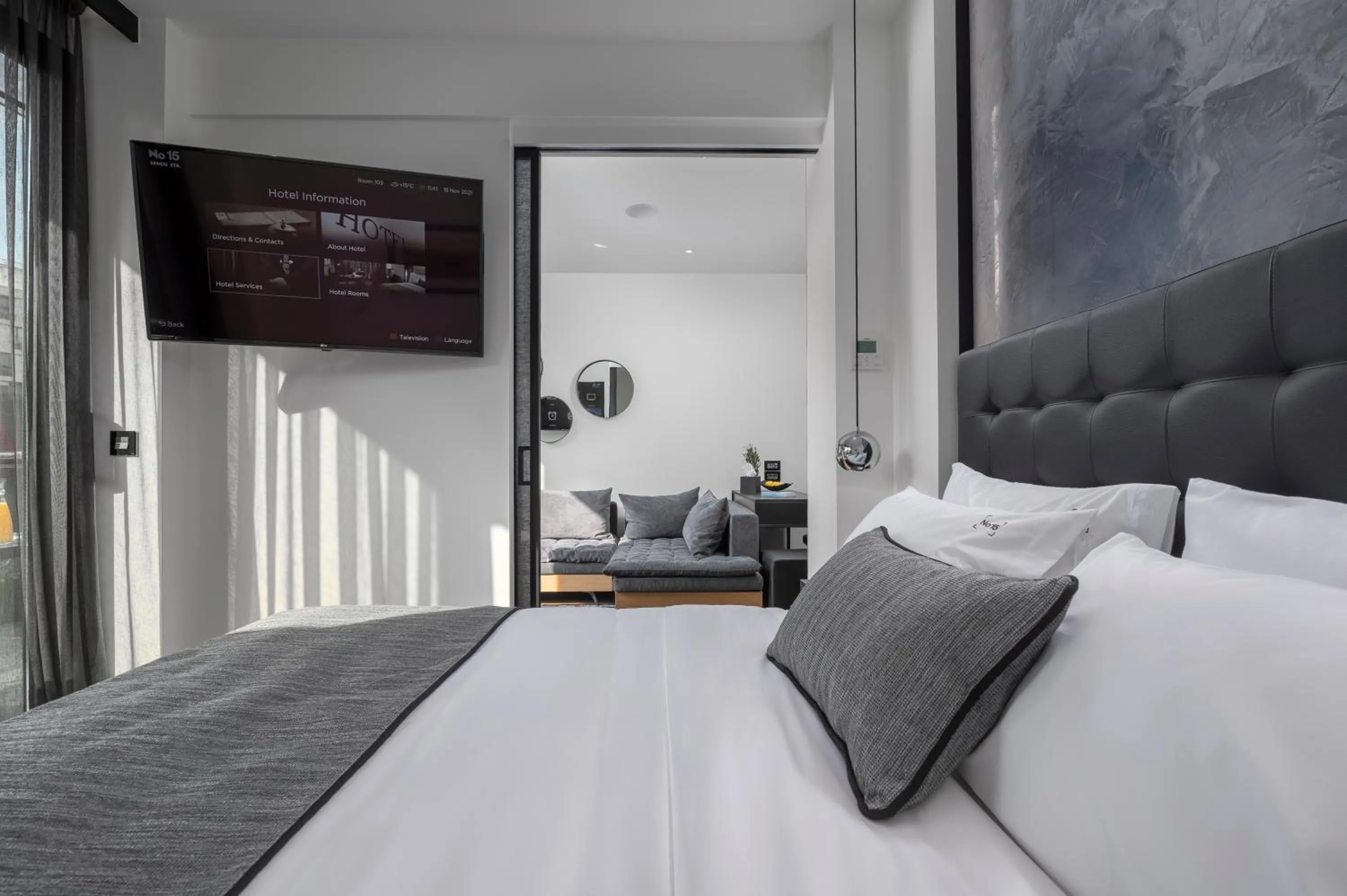 Bed in No 15 Ermou Hotel