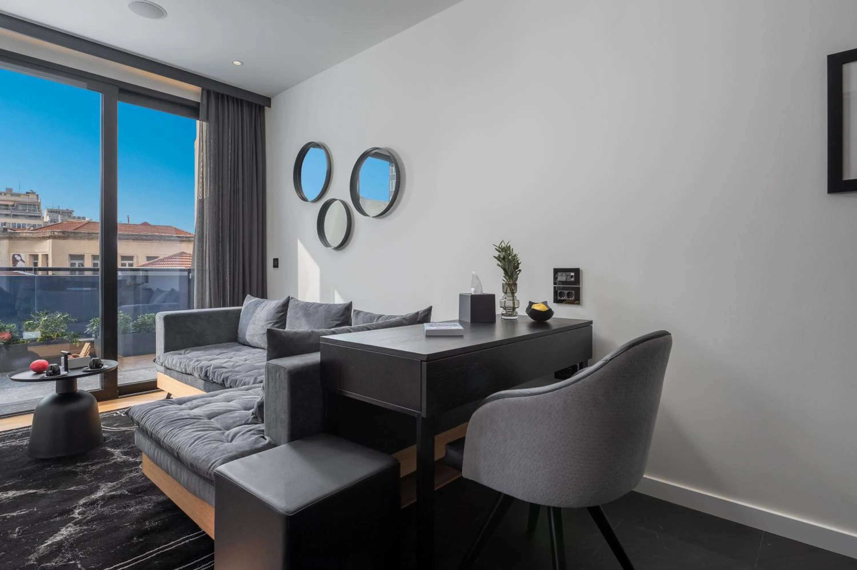 Living room in No 15 Ermou Hotel