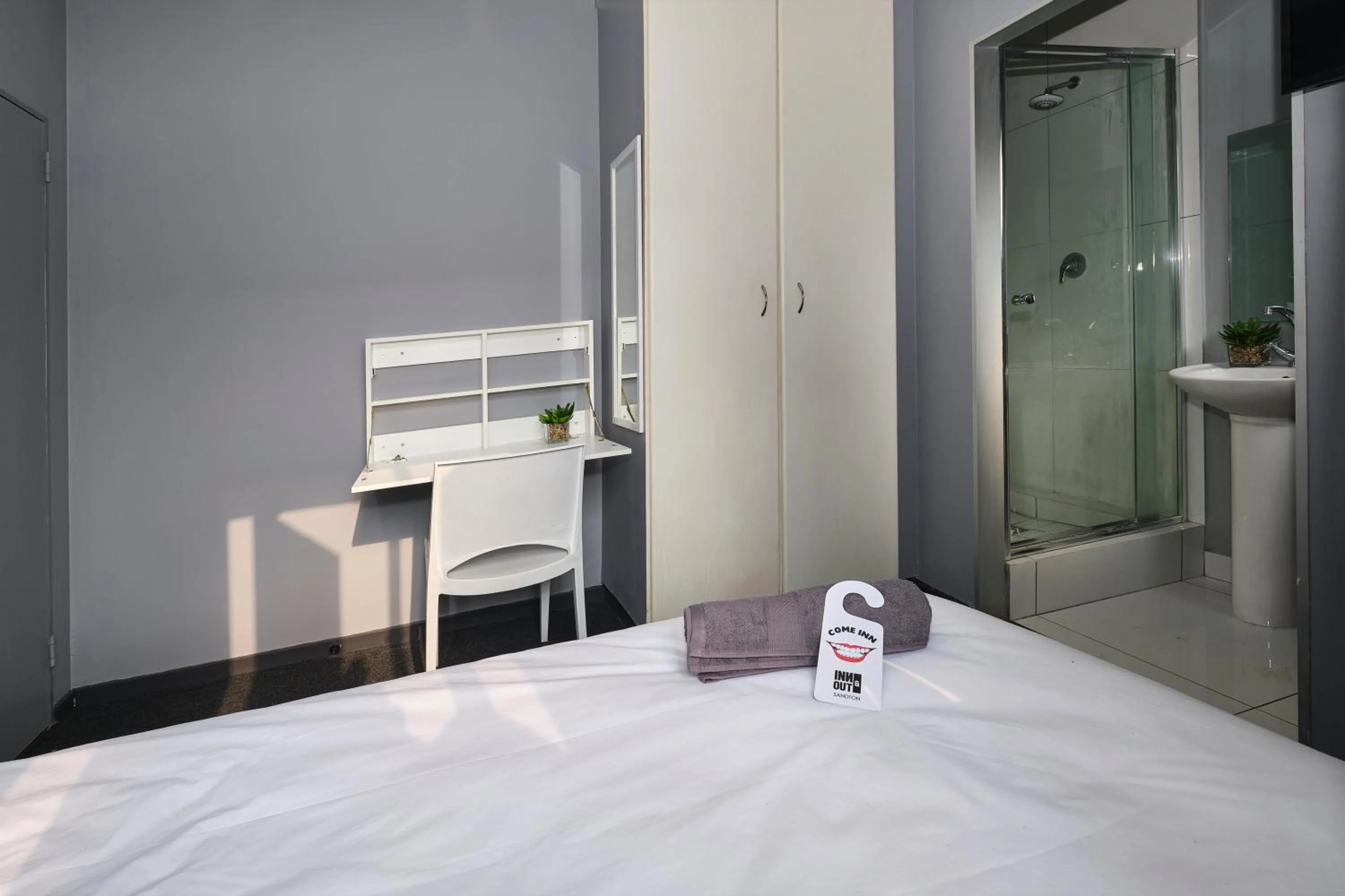 Decorative detail, Bed in Inn & Out Sandton