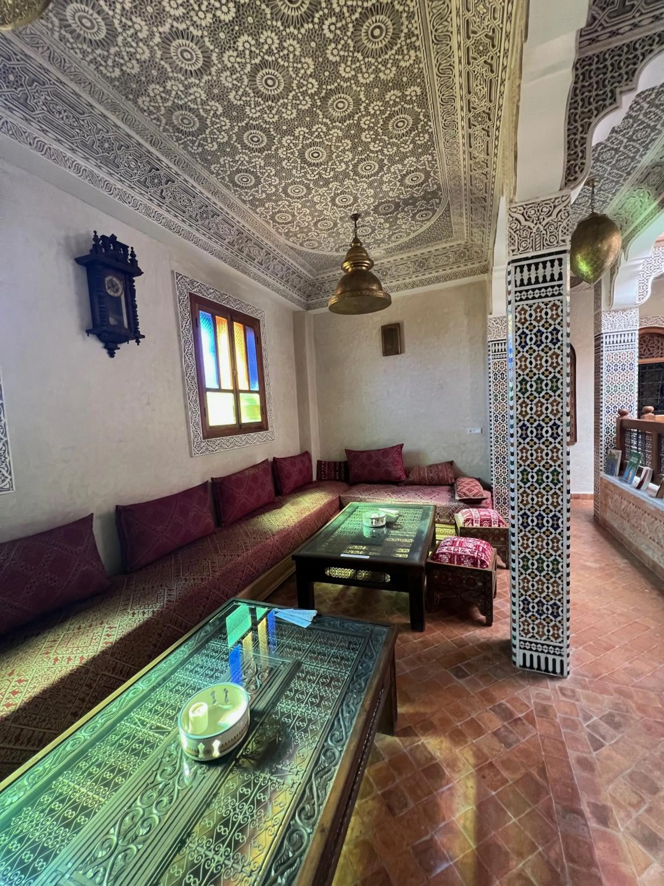 Seating area in Riad le petit ksar