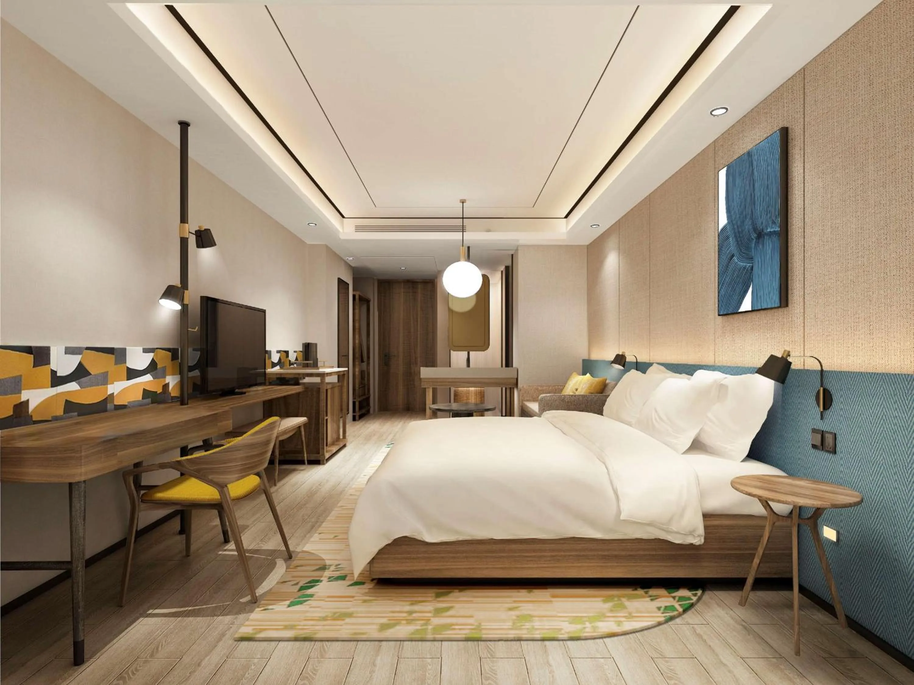 Bedroom, Bed in Hilton Garden Inn Jinzhou Central Street