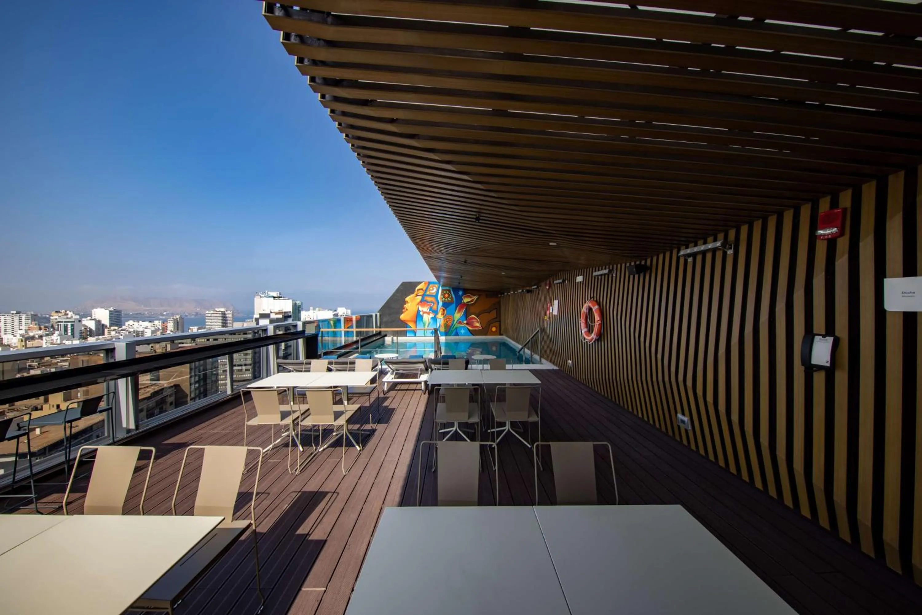Pool view in Hilton Garden Inn Lima Miraflores