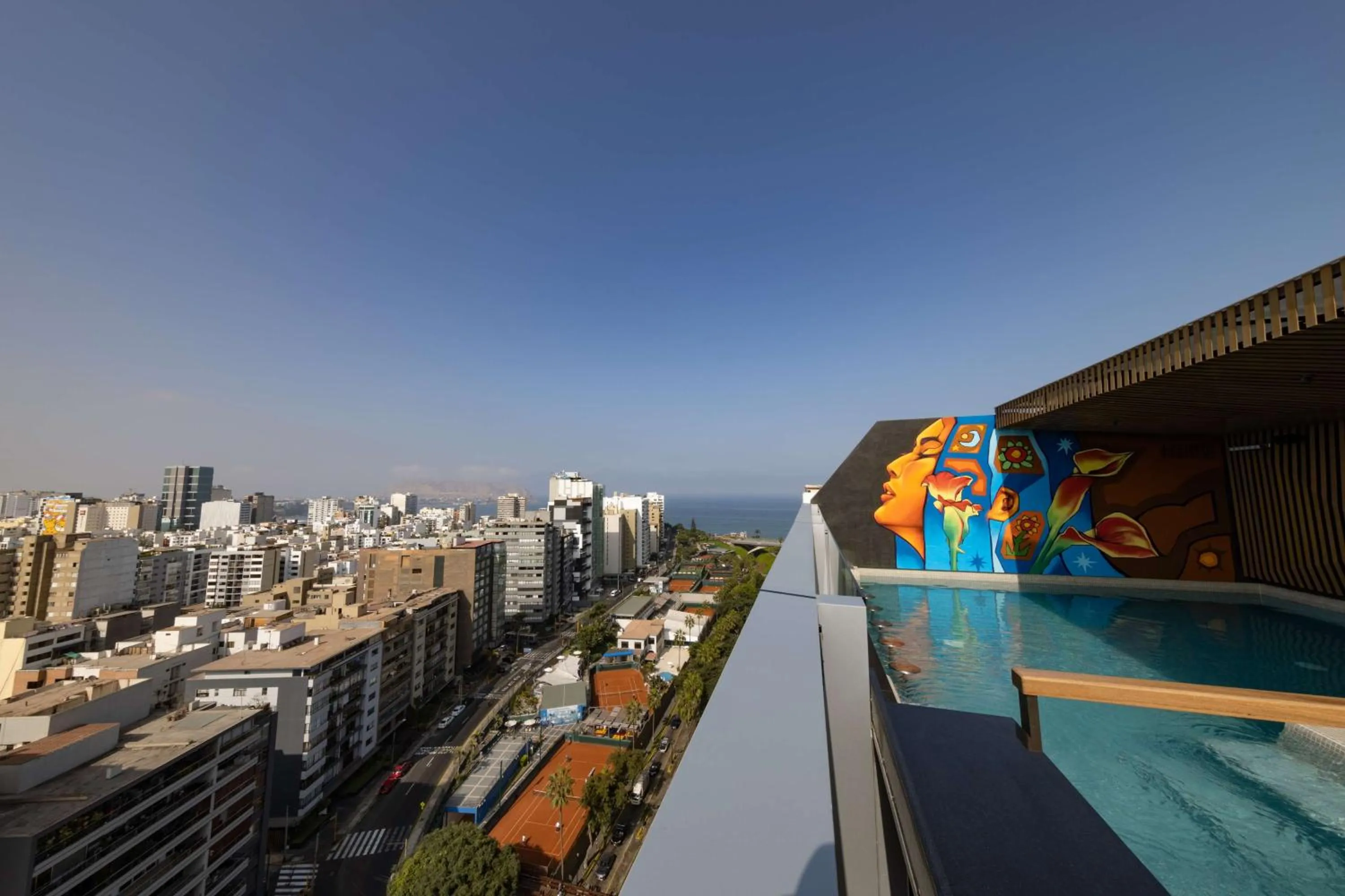 Pool view in Hilton Garden Inn Lima Miraflores