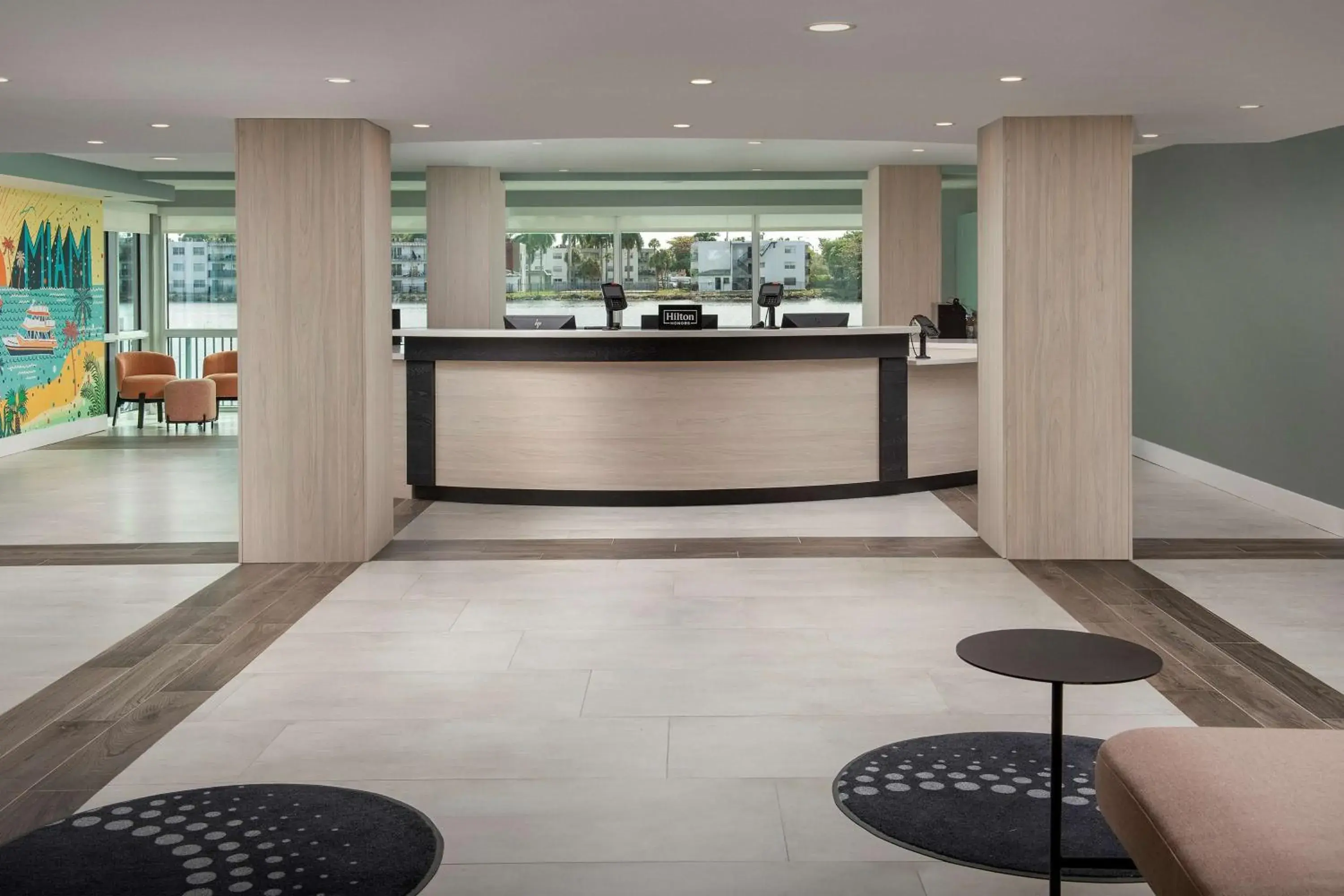 Lobby or reception in Home2 Suites By Hilton Miami Airport South Blue Lagoon Lobby or reception in Home2 Suites By Hilton Miami Airport South Blue Lagoon