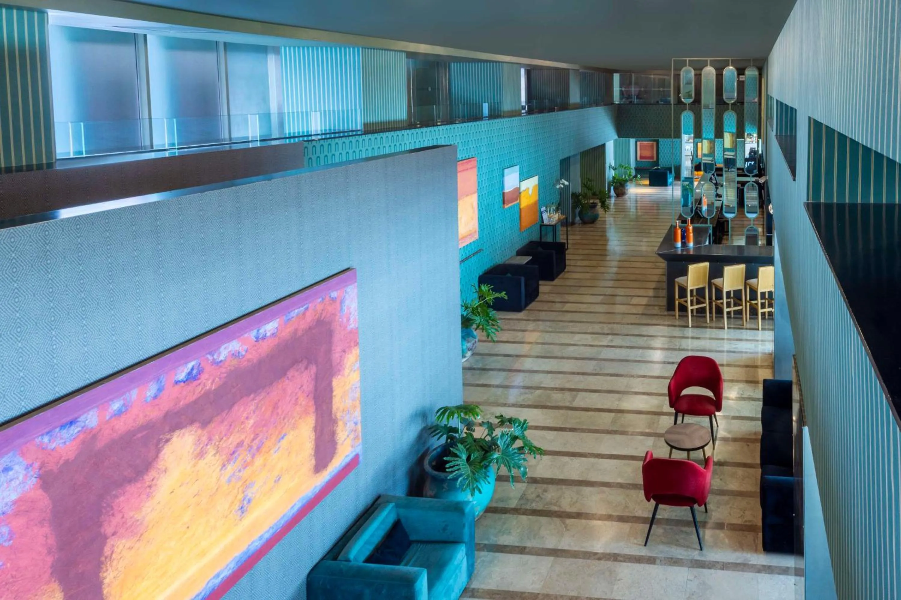 Lobby or reception in NH Puebla Centro Histórico