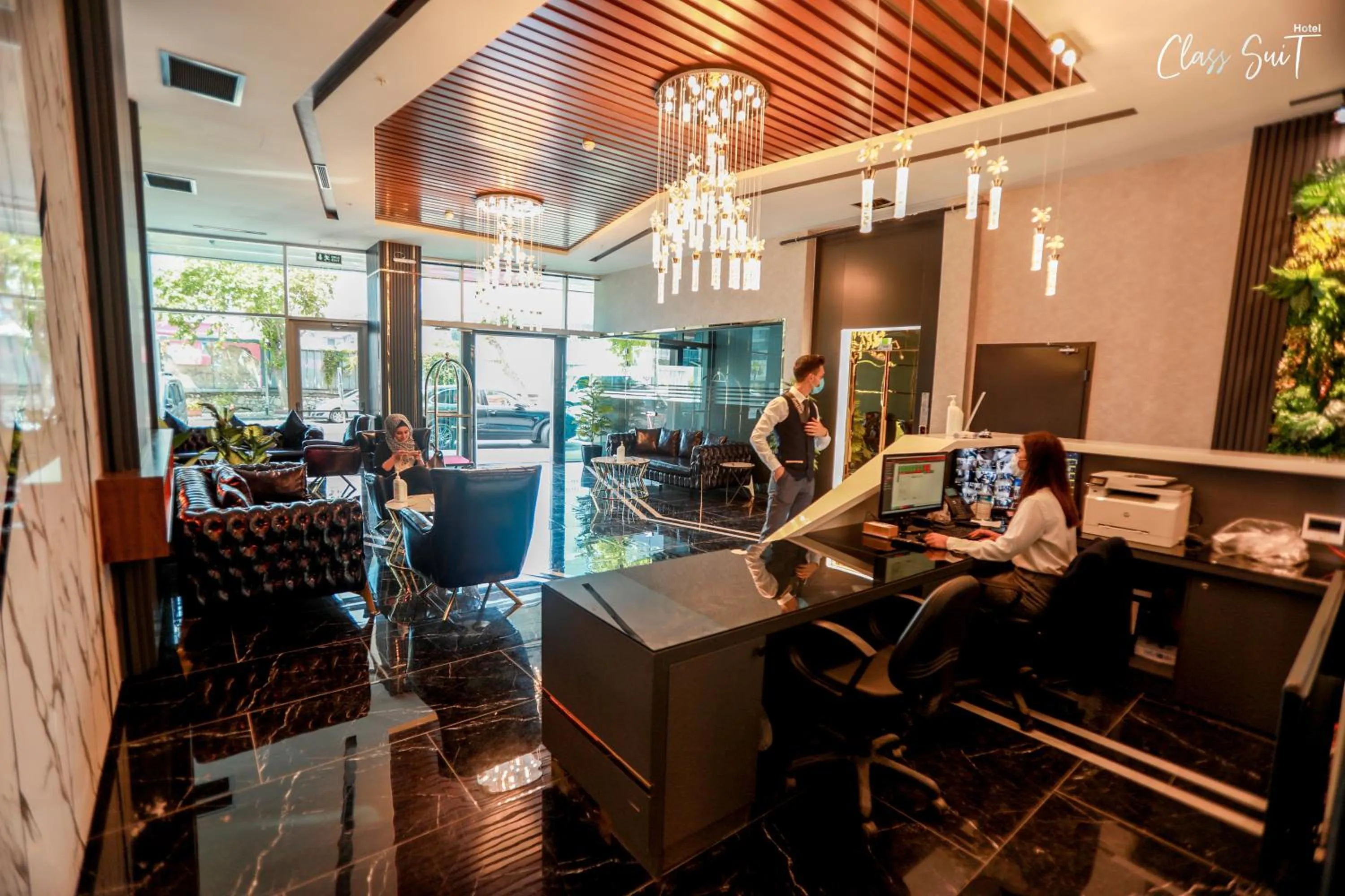 Lobby or reception in Class Suit Hotel