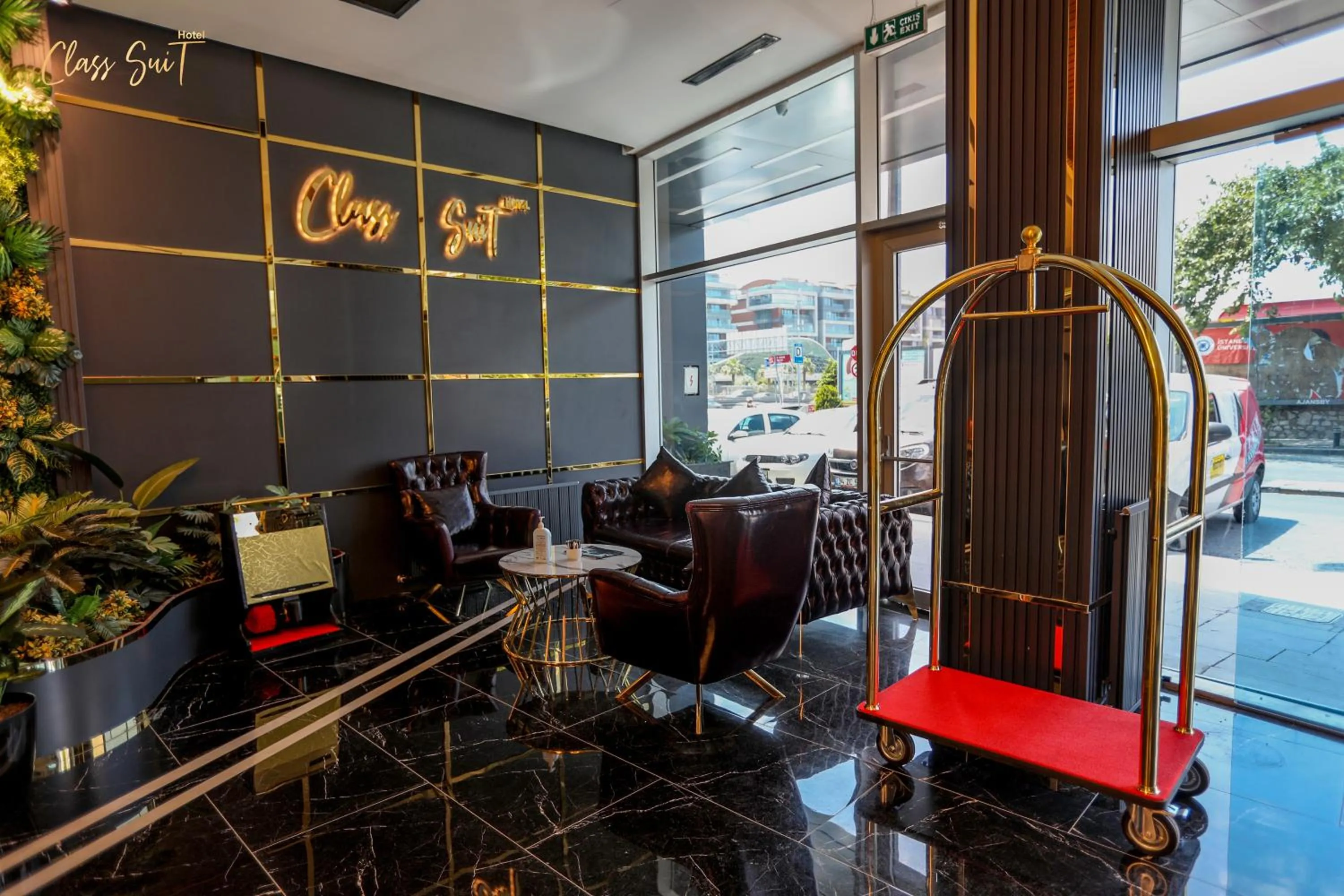 Seating area in Class Suit Hotel