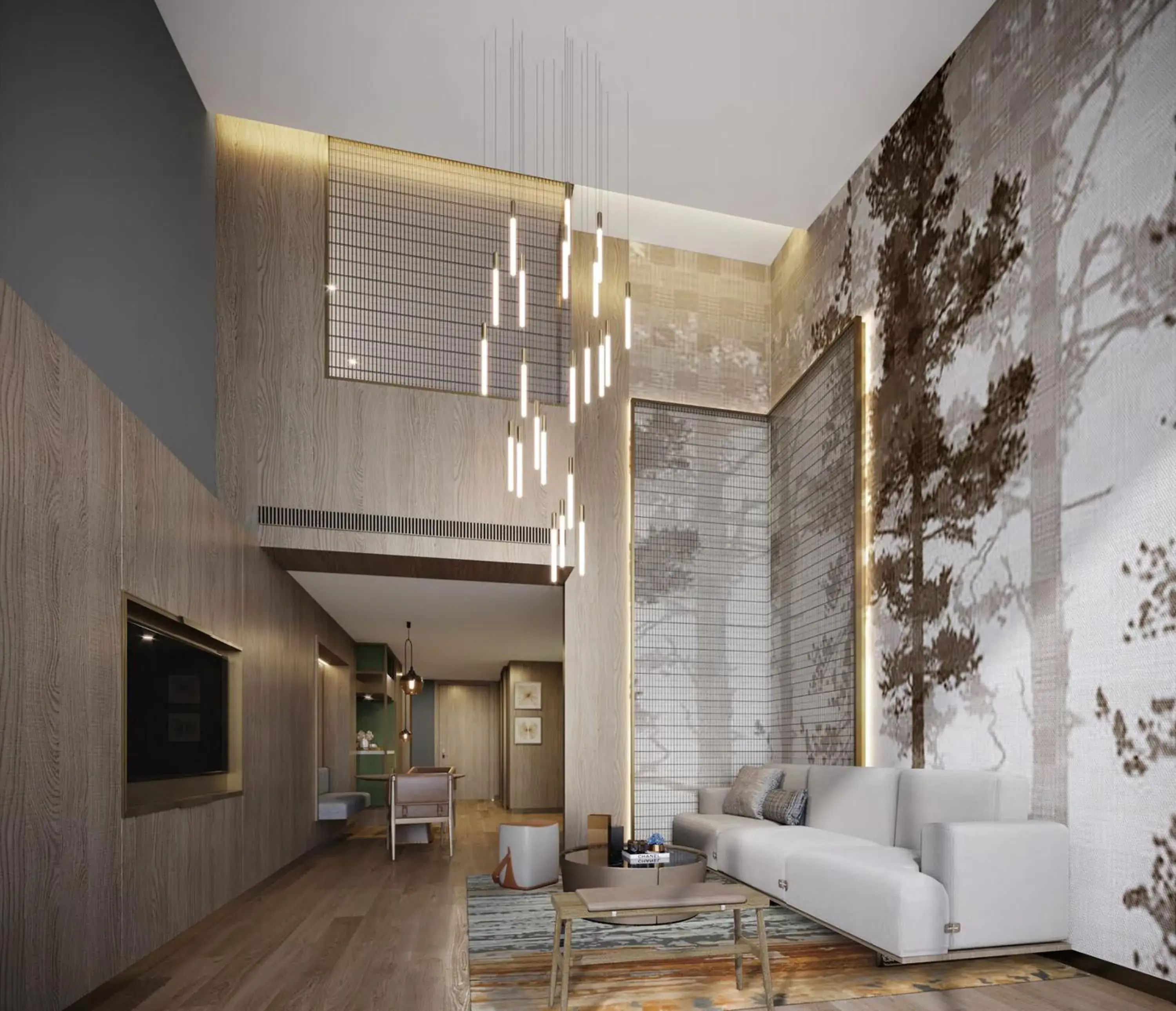 Living room in Crowne Plaza Chongli Resort by IHG Living room in Crowne Plaza Chongli Resort by IHG