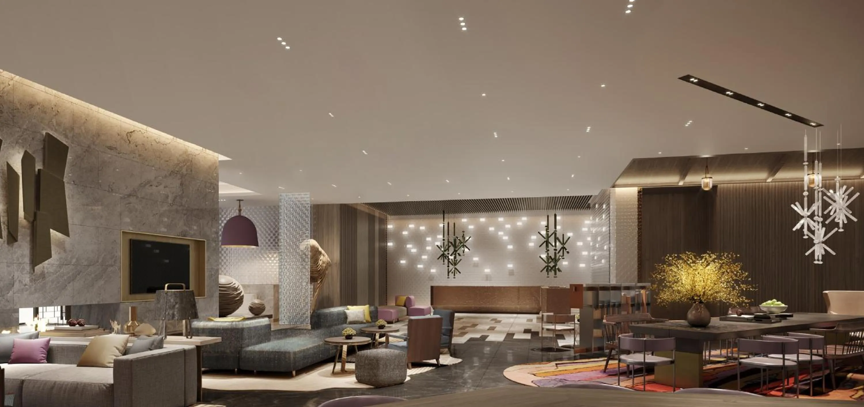 Lobby or reception in Crowne Plaza Chongli Resort by IHG