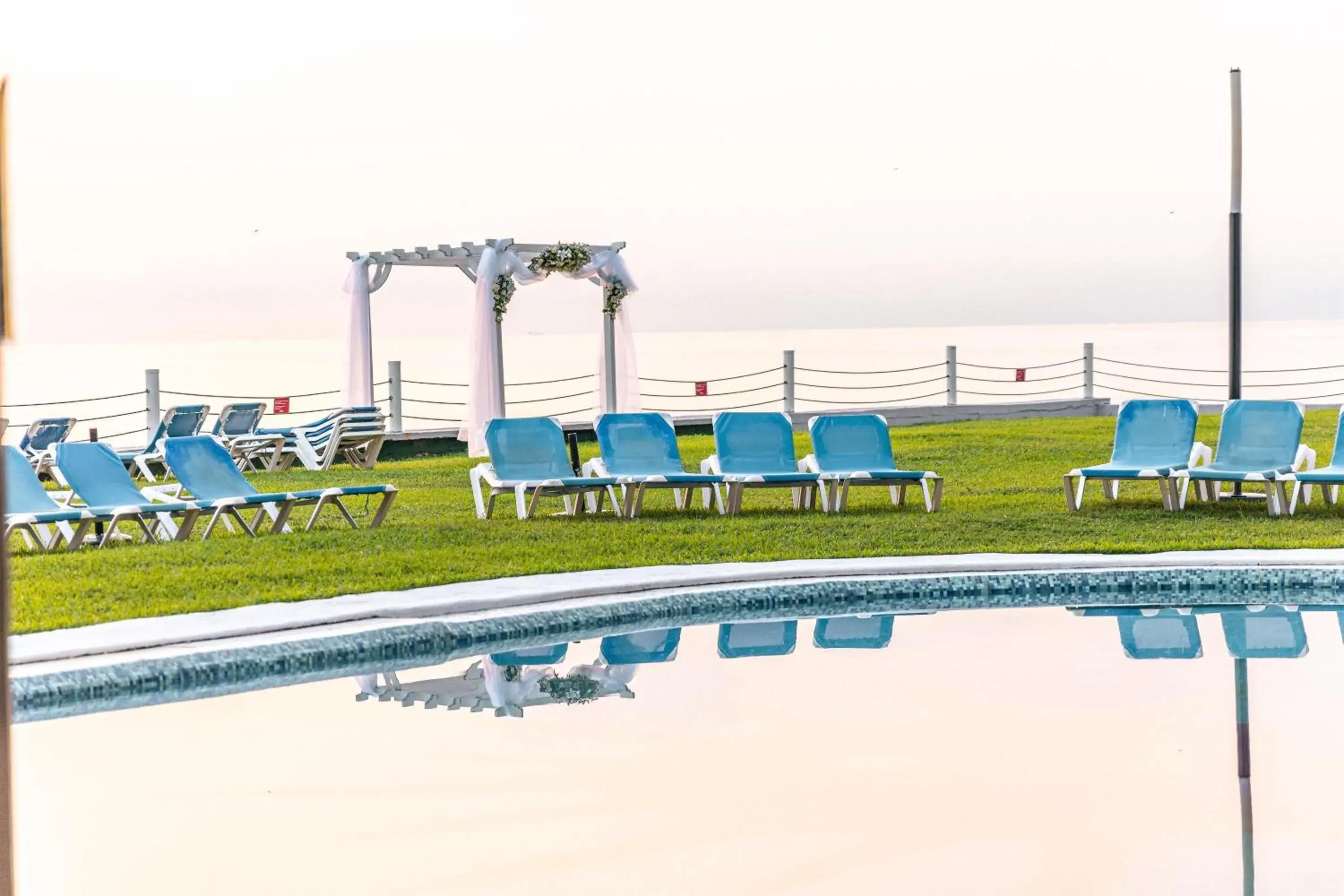Pool view in Hilton Garden Inn Veracruz Boca del Rio Pool view in Hilton Garden Inn Veracruz Boca del Rio