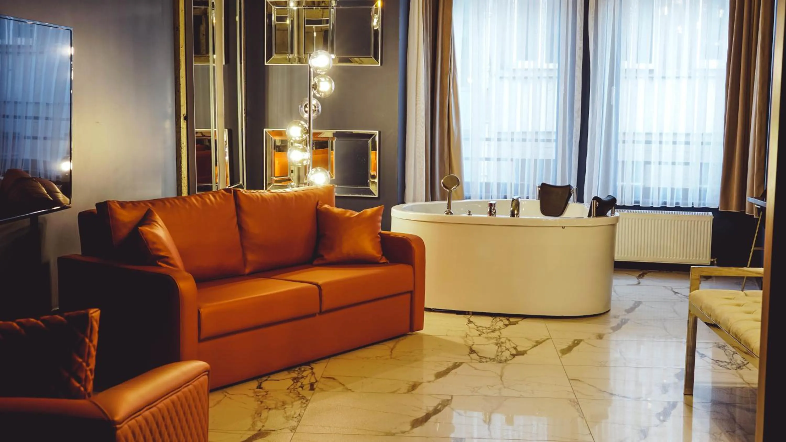 Seating area in Mas Suites Karaköy