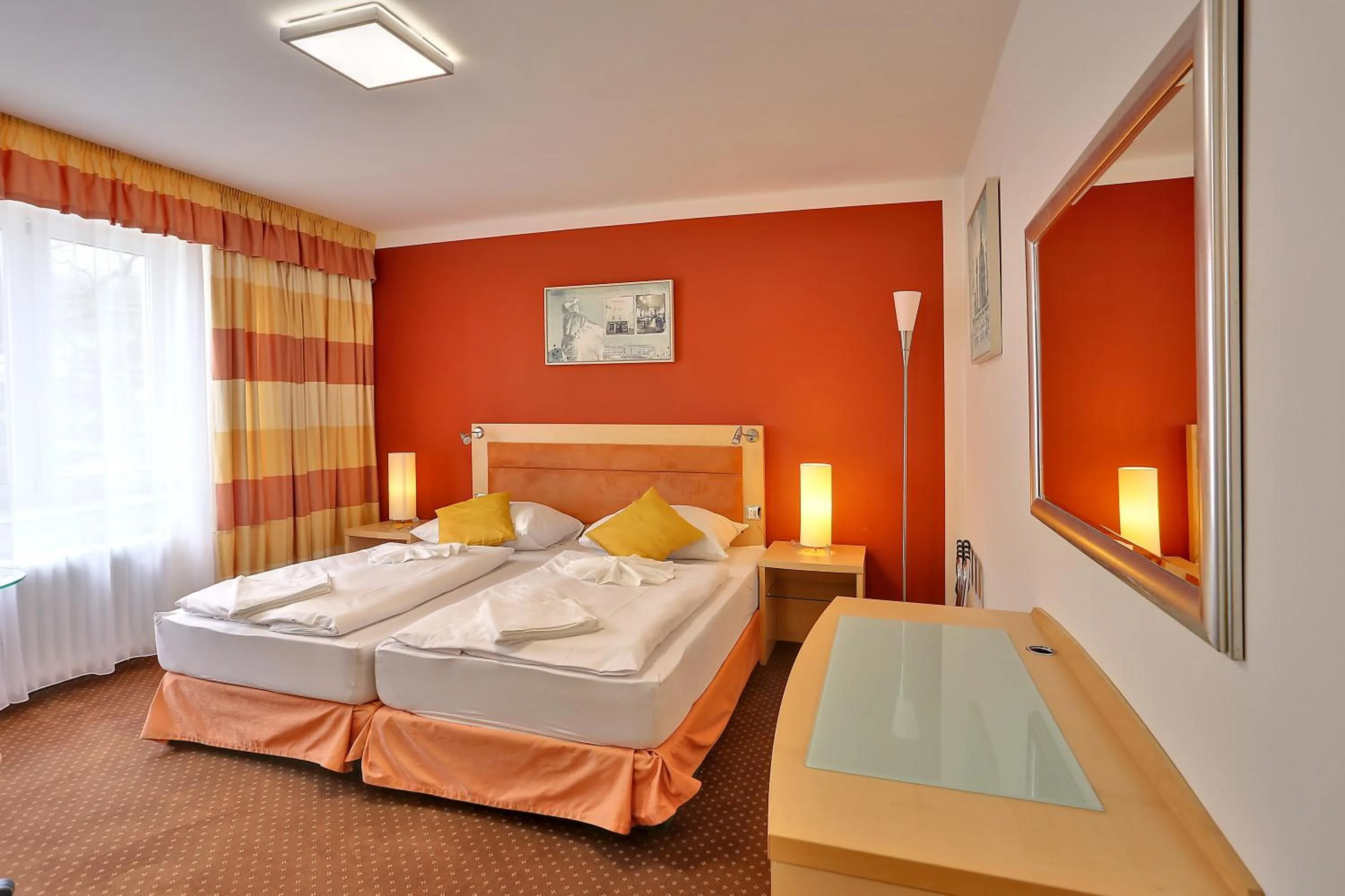 Bed in Active & Wellness Hotel Subterra