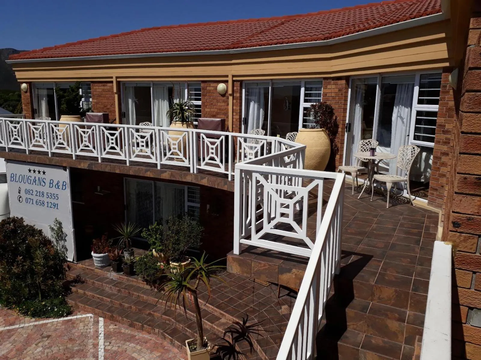 Patio in Blougans B&B