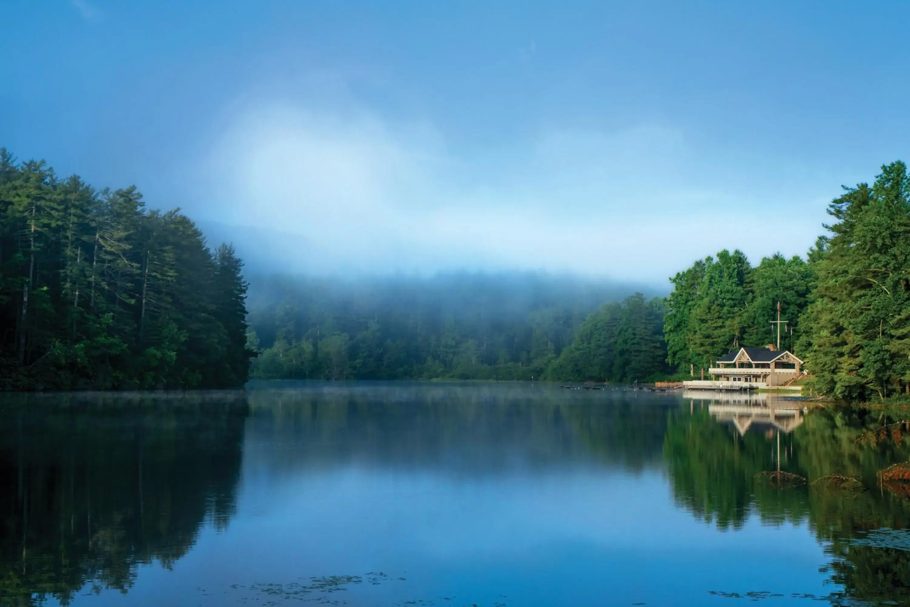 Lake view in Kanuga Inn & Lodging Lake view in Kanuga Inn & Lodging