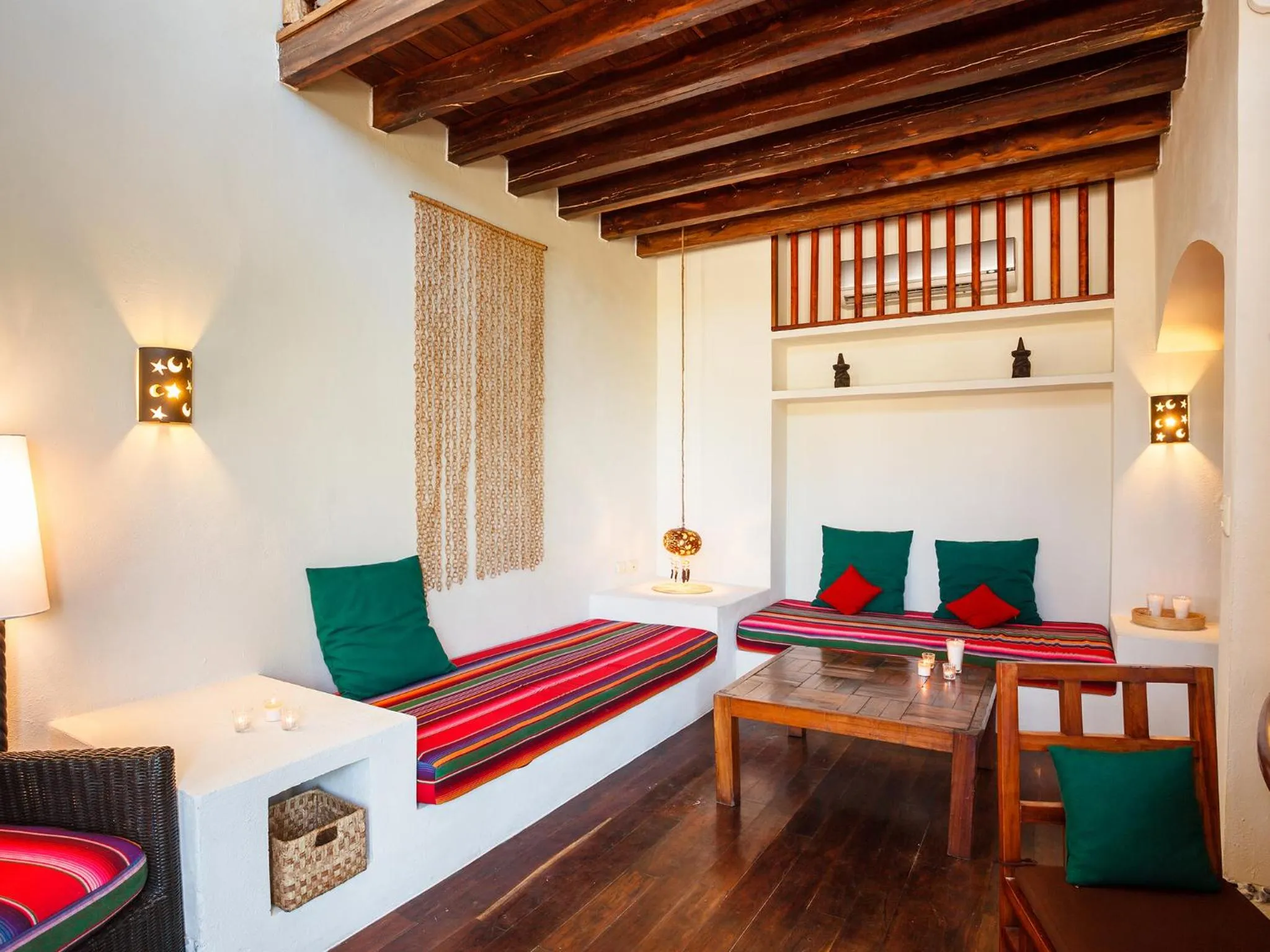 Living room, Bed in Villas HM Paraiso del Mar