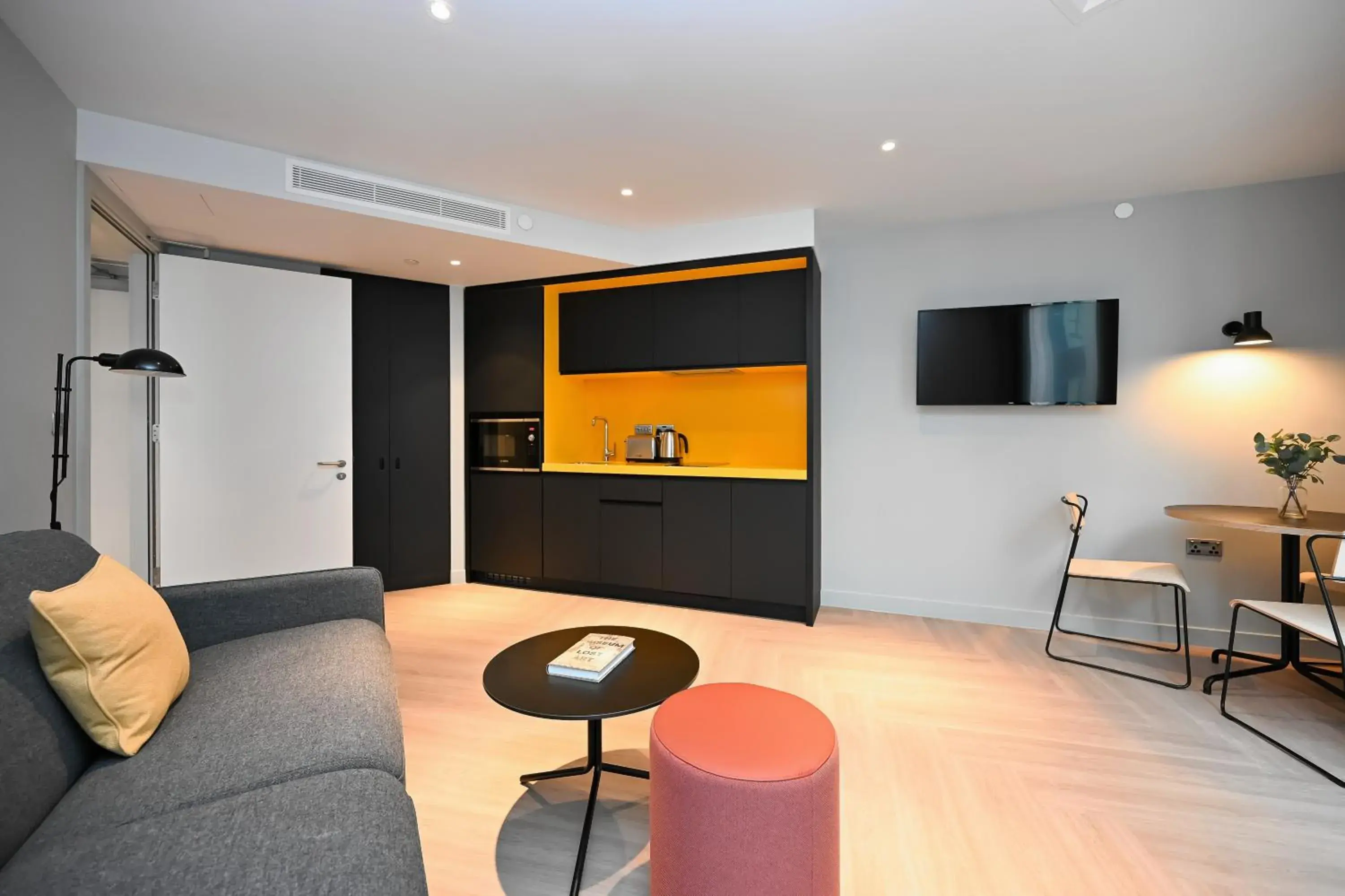 Living room in Staycity Aparthotels Dublin Mark Street Living room in Staycity Aparthotels Dublin Mark Street