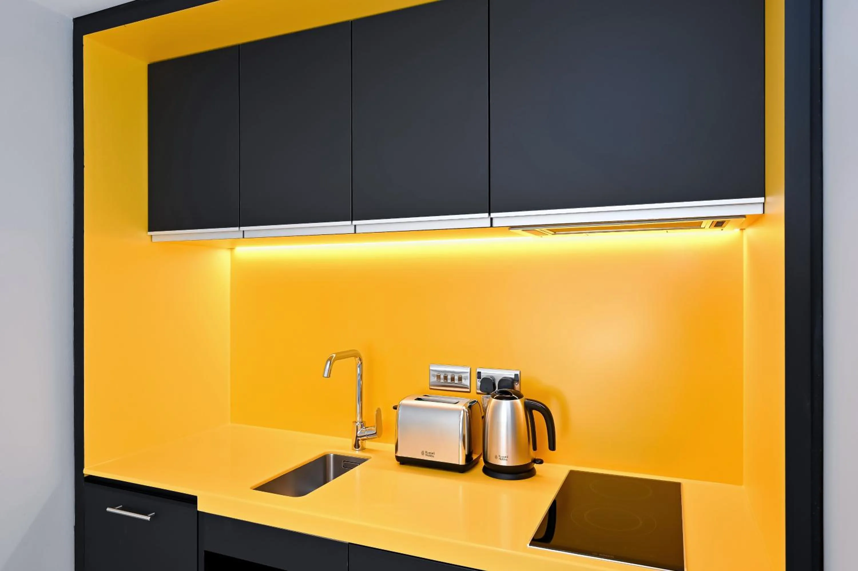 Kitchen or kitchenette in Staycity Aparthotels Dublin Mark Street