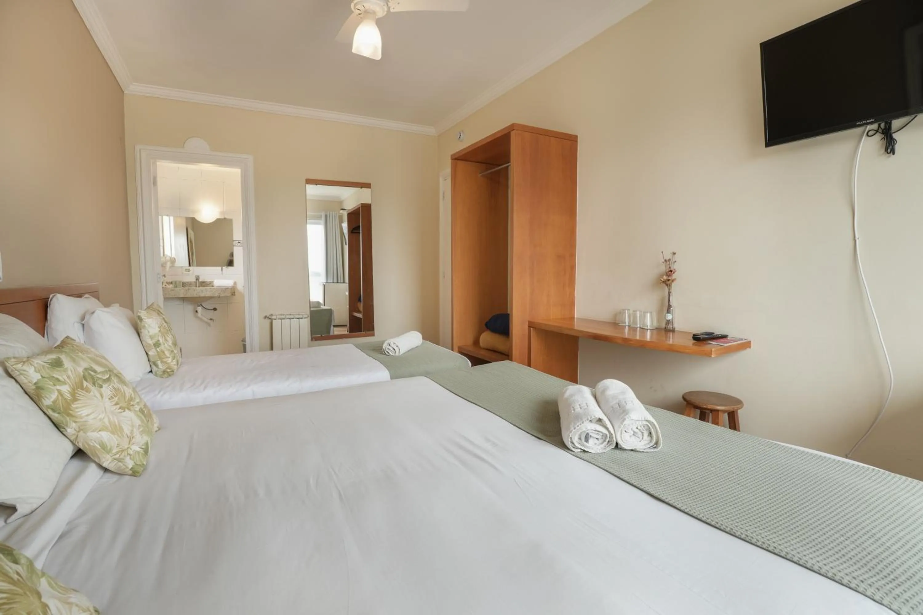 Bed in Pousada Parque das Flores