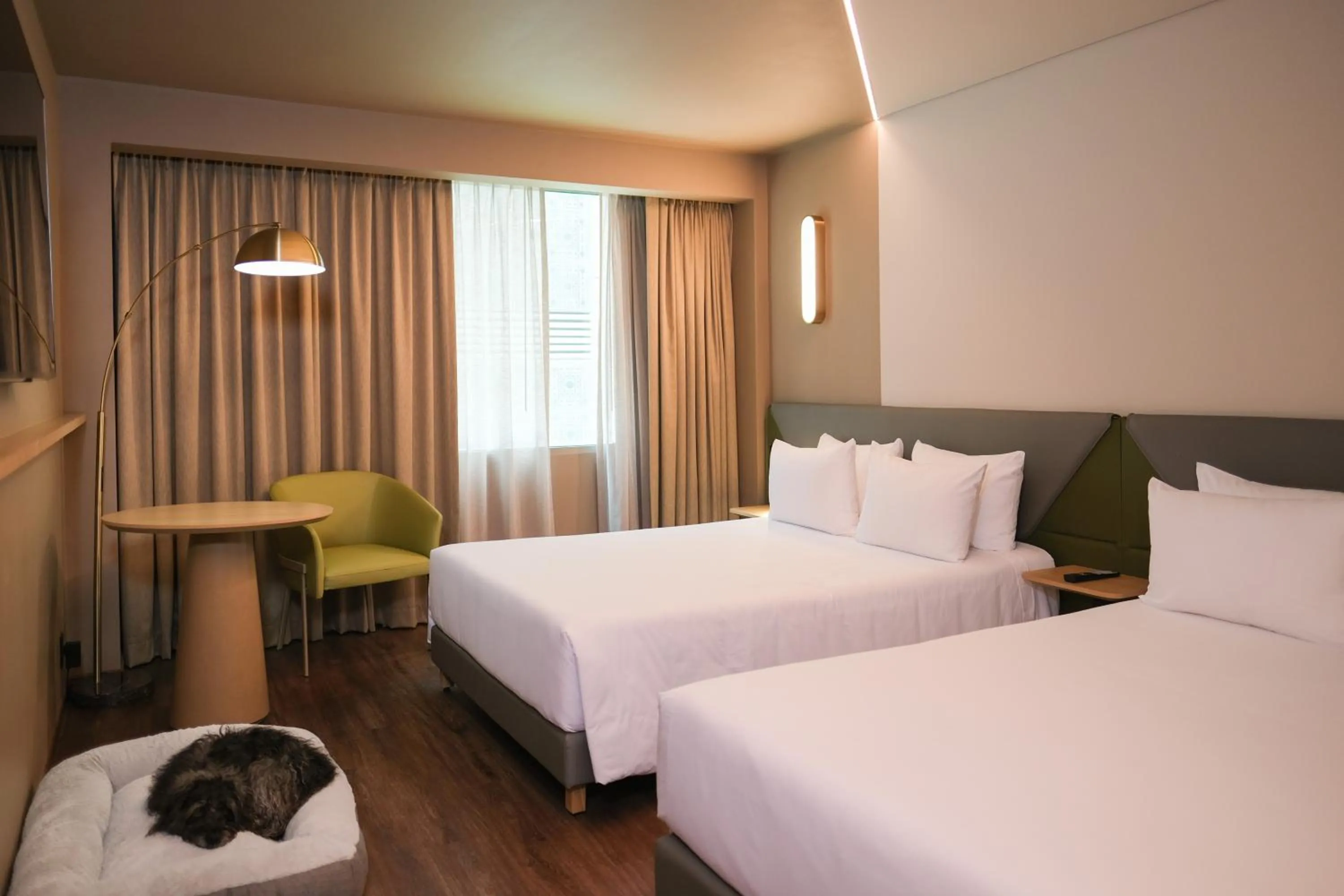 Decorative detail, Bed in Novotel Mexico City Santa Fe