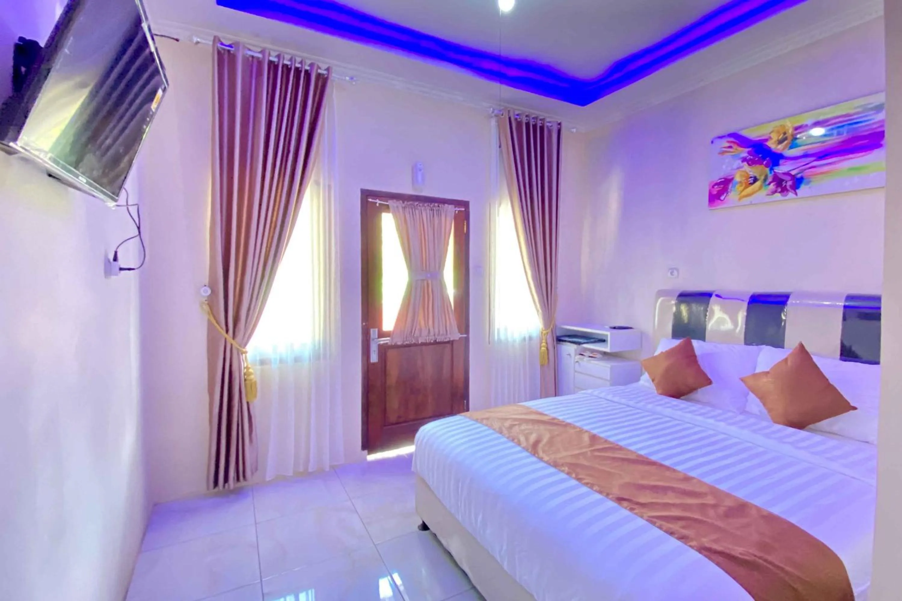 Bed in Homestay Banteng Adventure Dieng Mitra RedDoorz