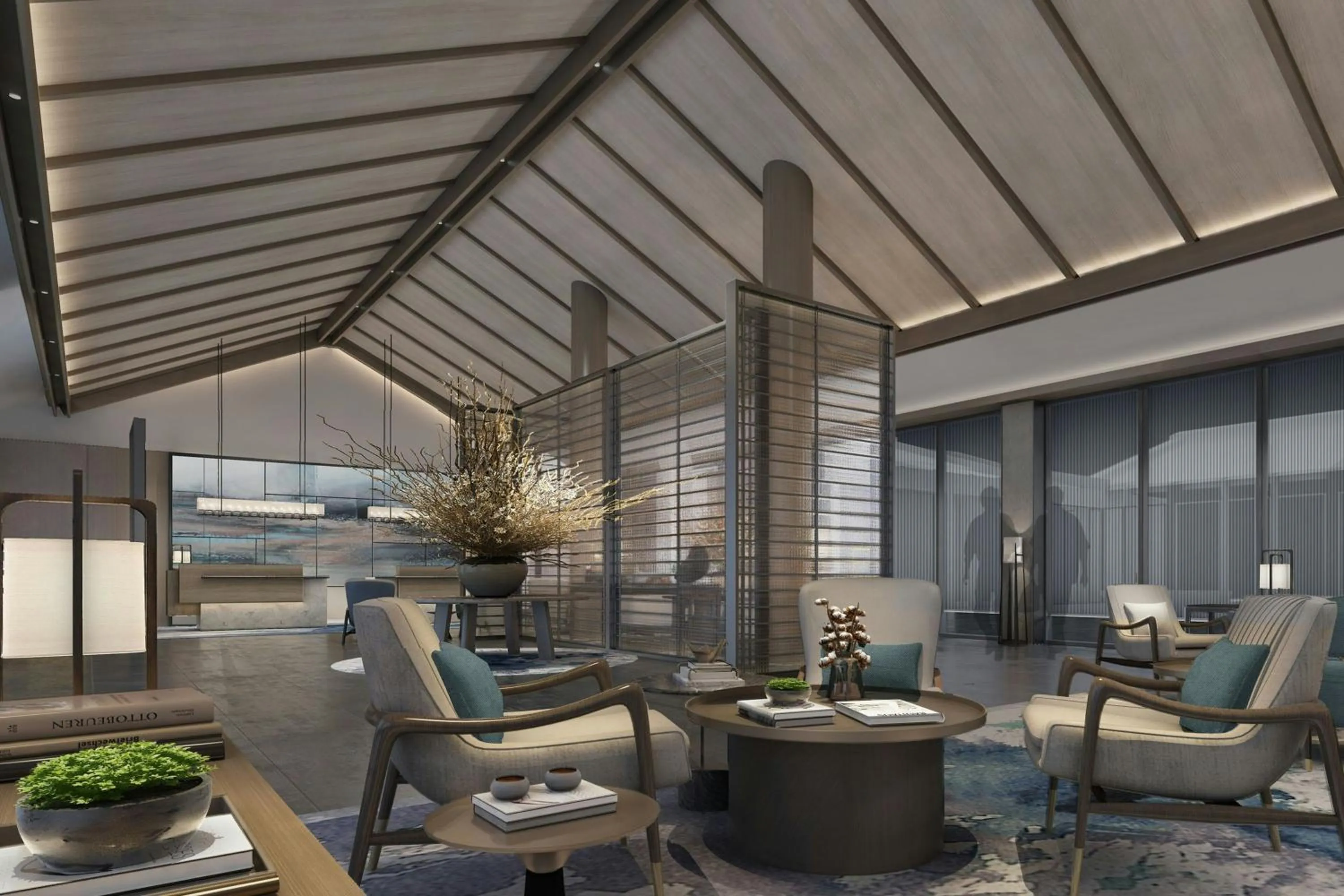 Lobby or reception in Courtyard by Marriott Pinghu