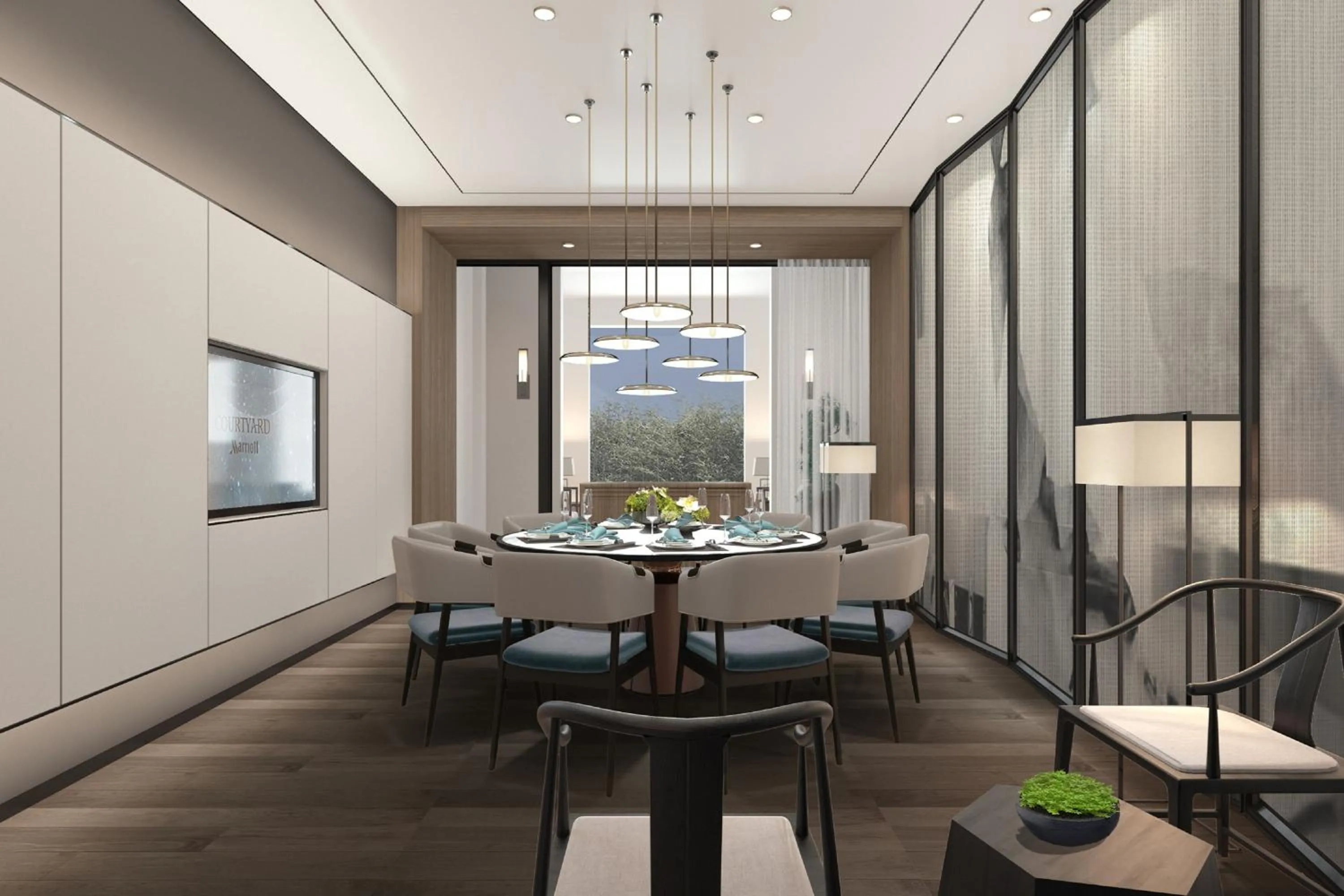 Restaurant/places to eat in Courtyard by Marriott Pinghu