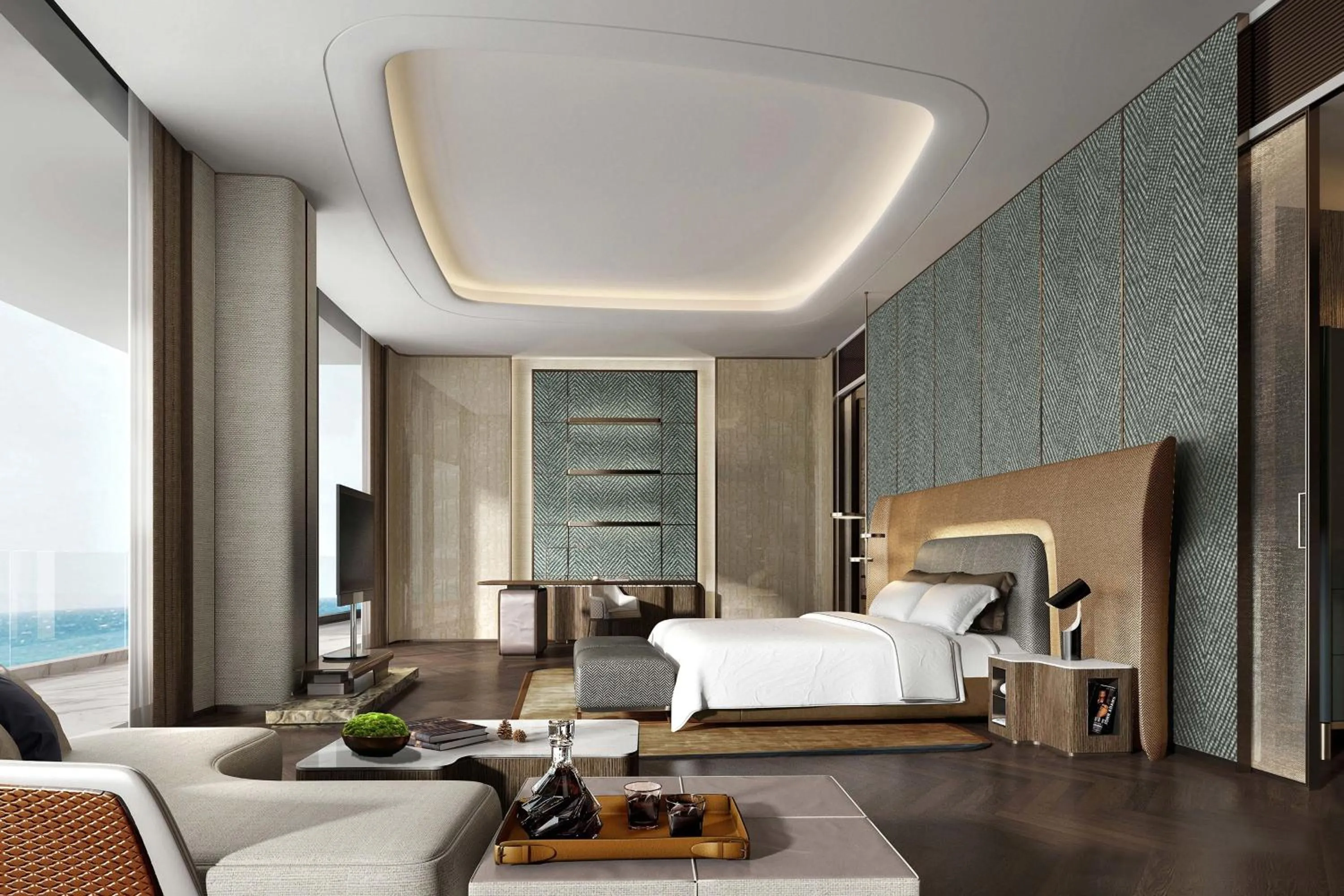 Bedroom, Bed in Sheraton Rizhao Hotel