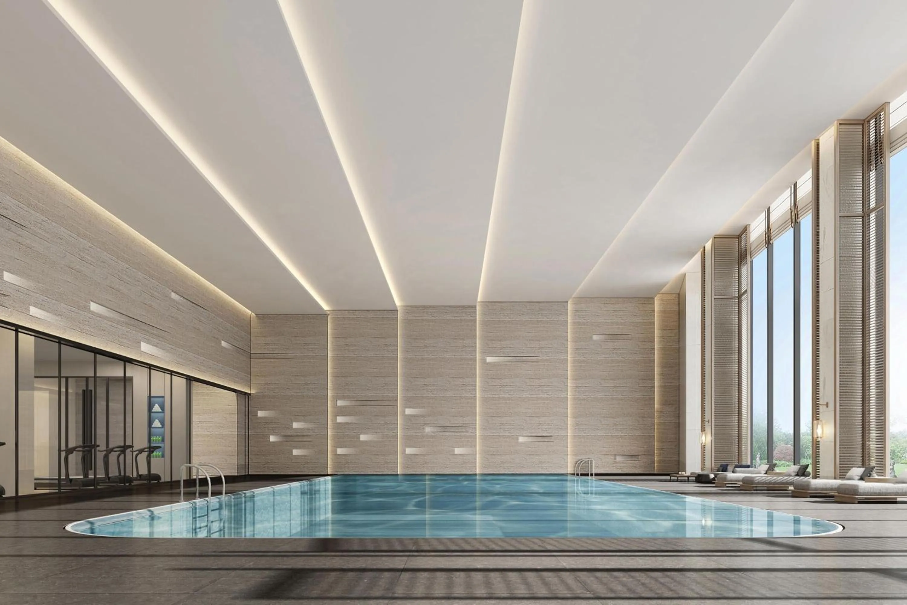 Swimming pool in Sheraton Rizhao Hotel