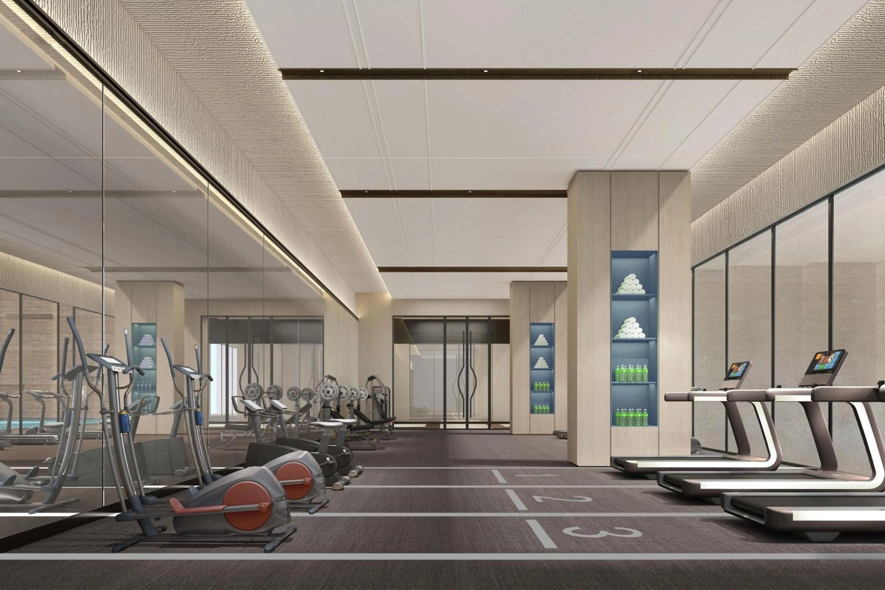Fitness centre/facilities in Sheraton Rizhao Hotel