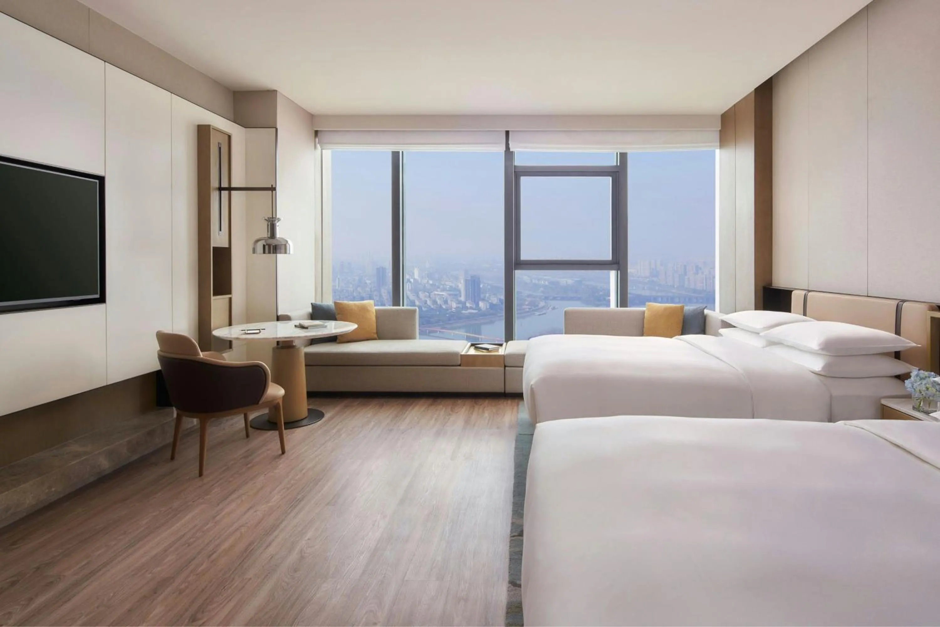 Bedroom, Bed in Jinhua Marriott Hotel