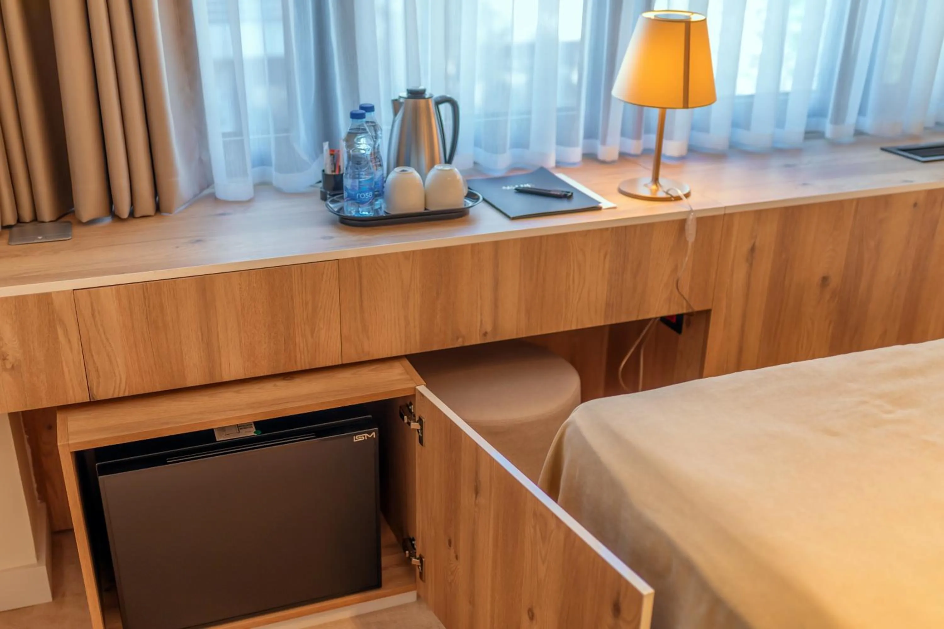 Coffee/tea facilities, Bed in HOTEL AGAPE