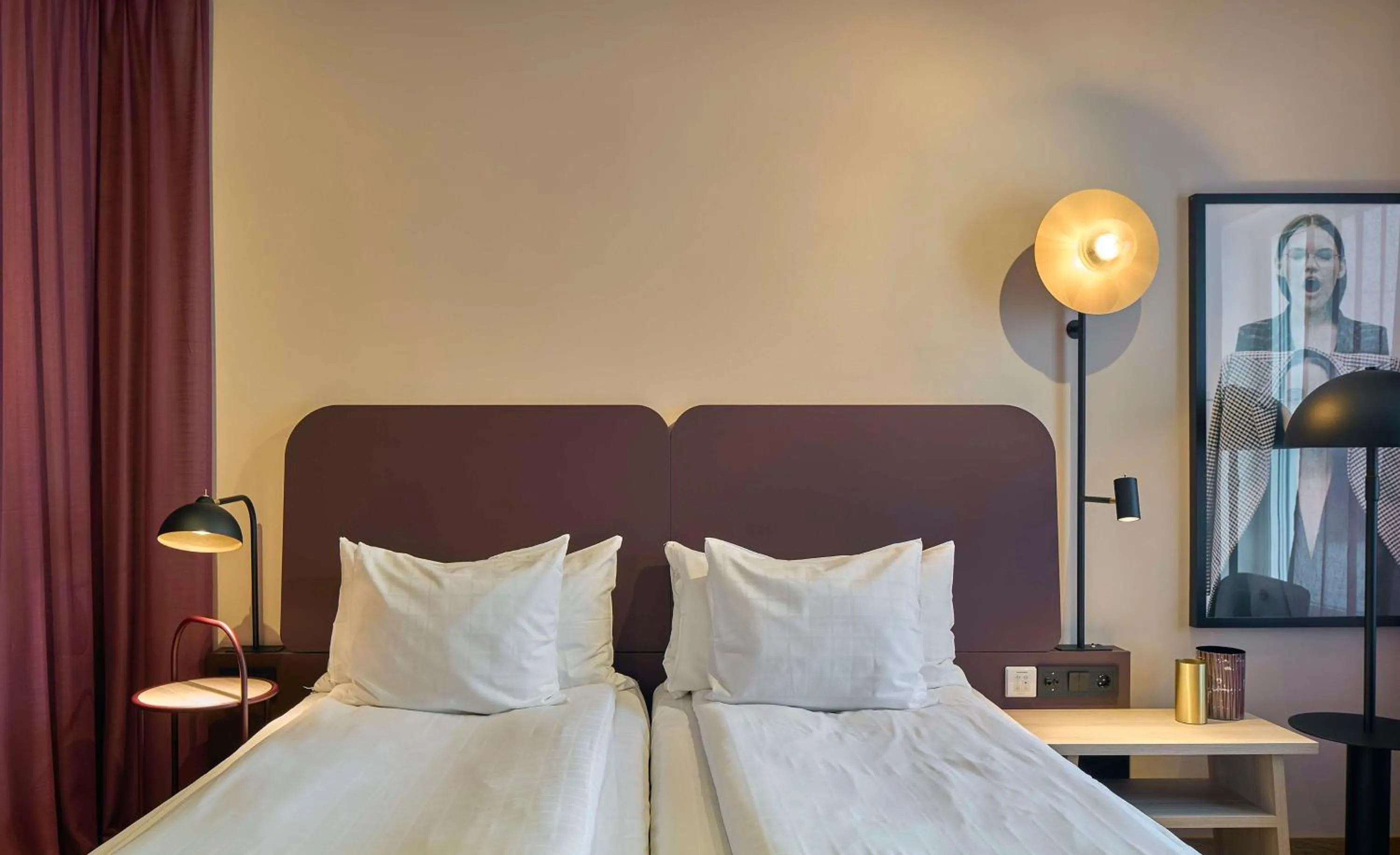 Bedroom, Bed in Scandic Kiruna