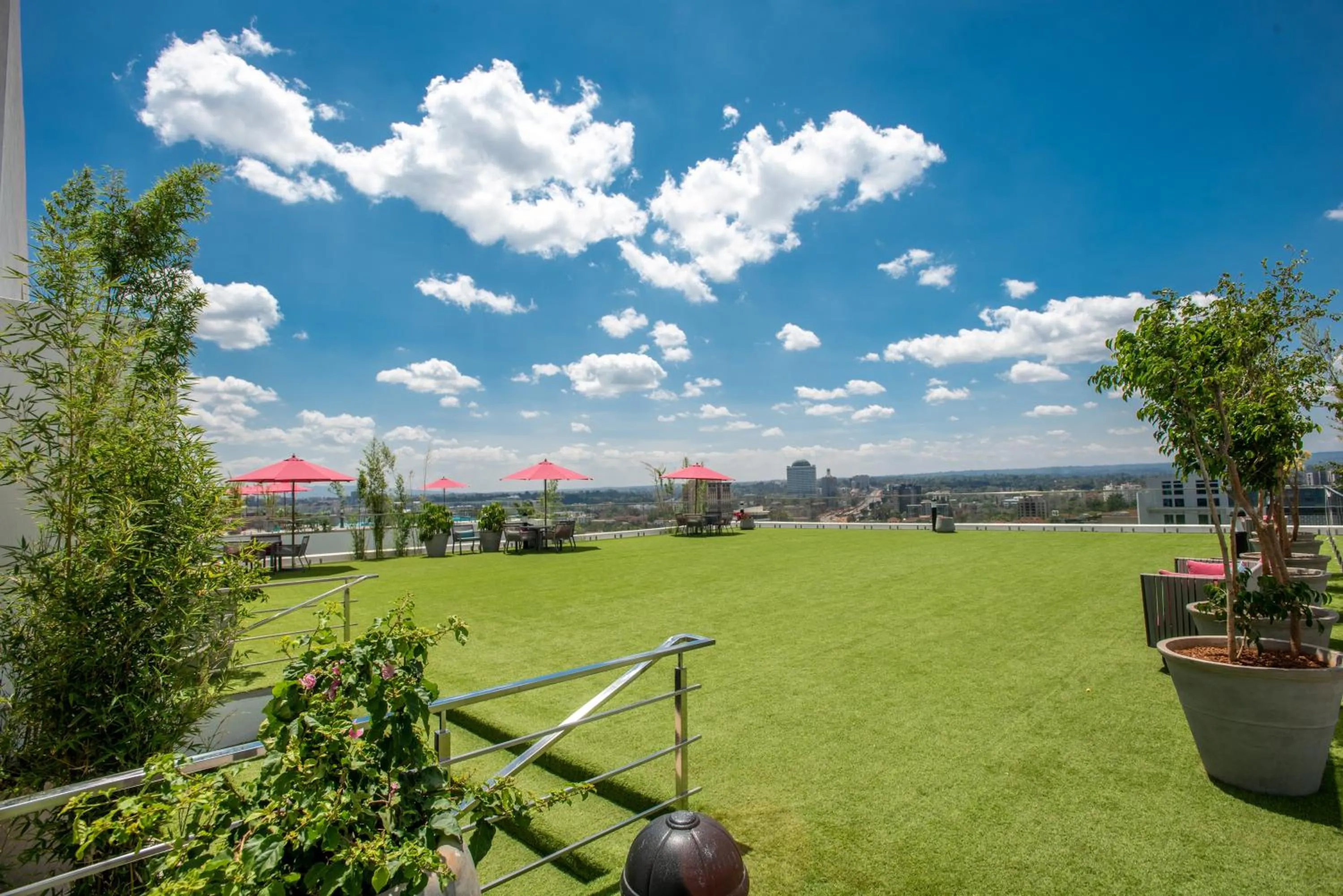 Garden view in Skynest Residences by CityBlue, Nairobi Westlands