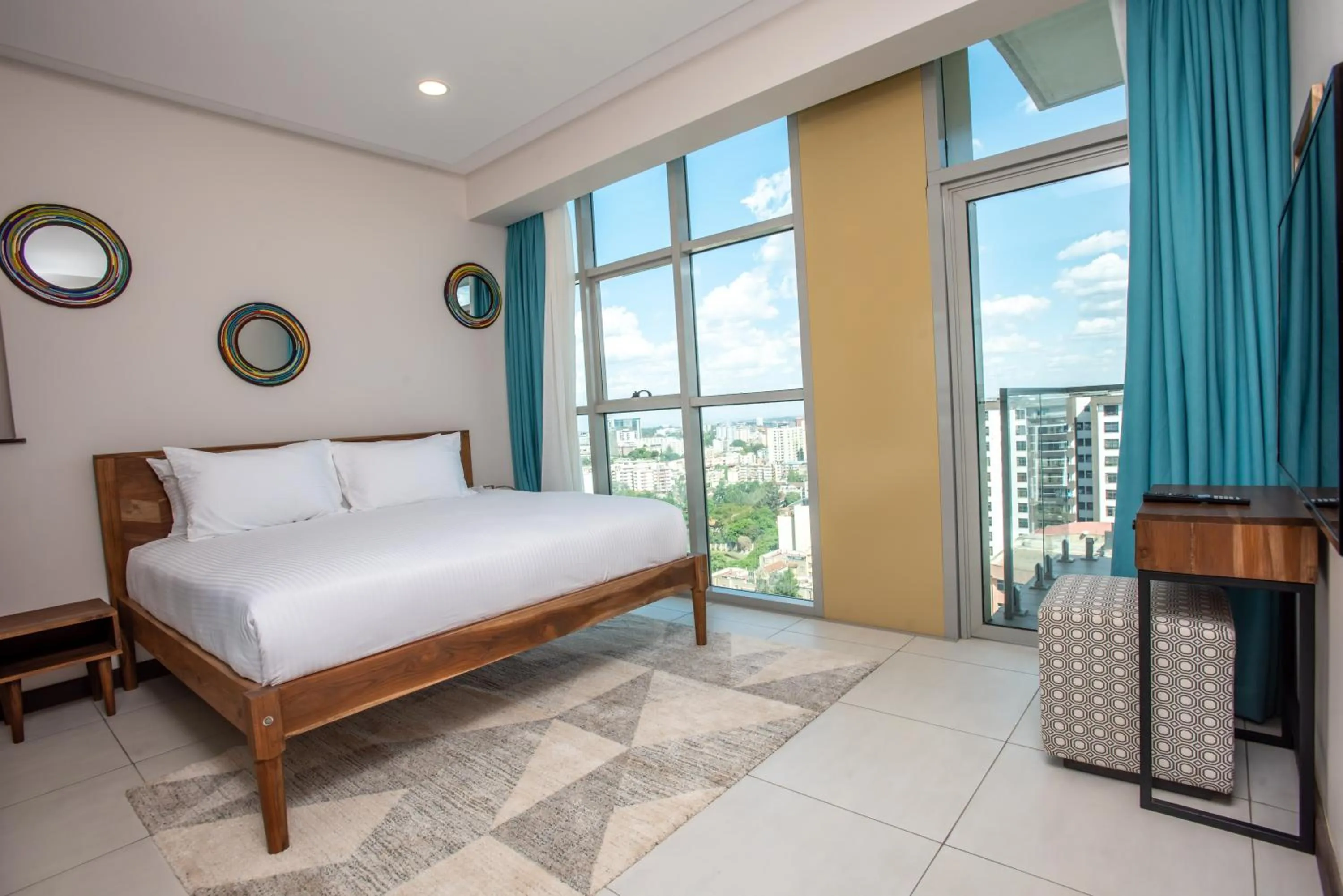 Photo of the whole room, Bed in Skynest Residences by CityBlue, Nairobi Westlands