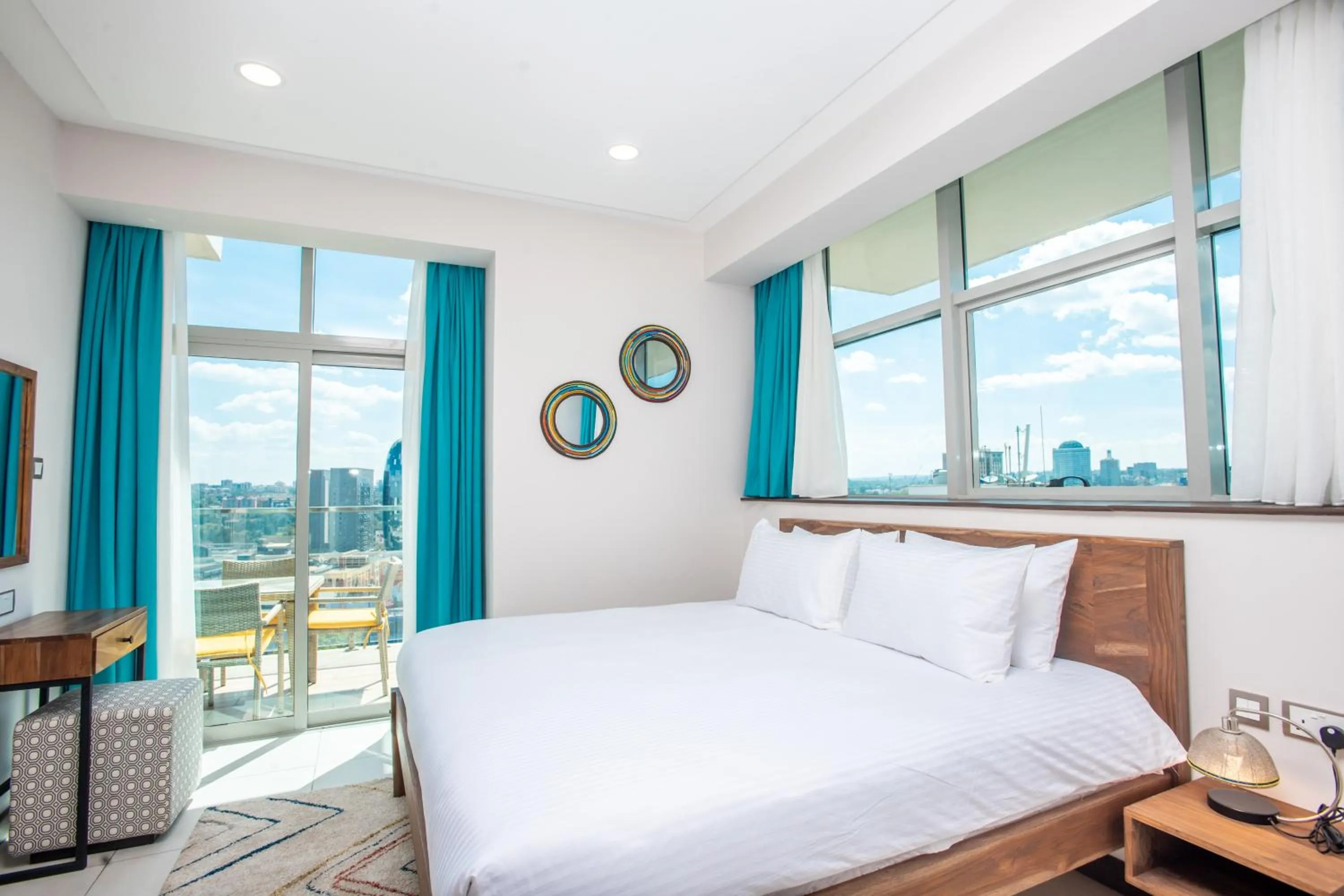 Photo of the whole room, Bed in Skynest Residences by CityBlue, Nairobi Westlands