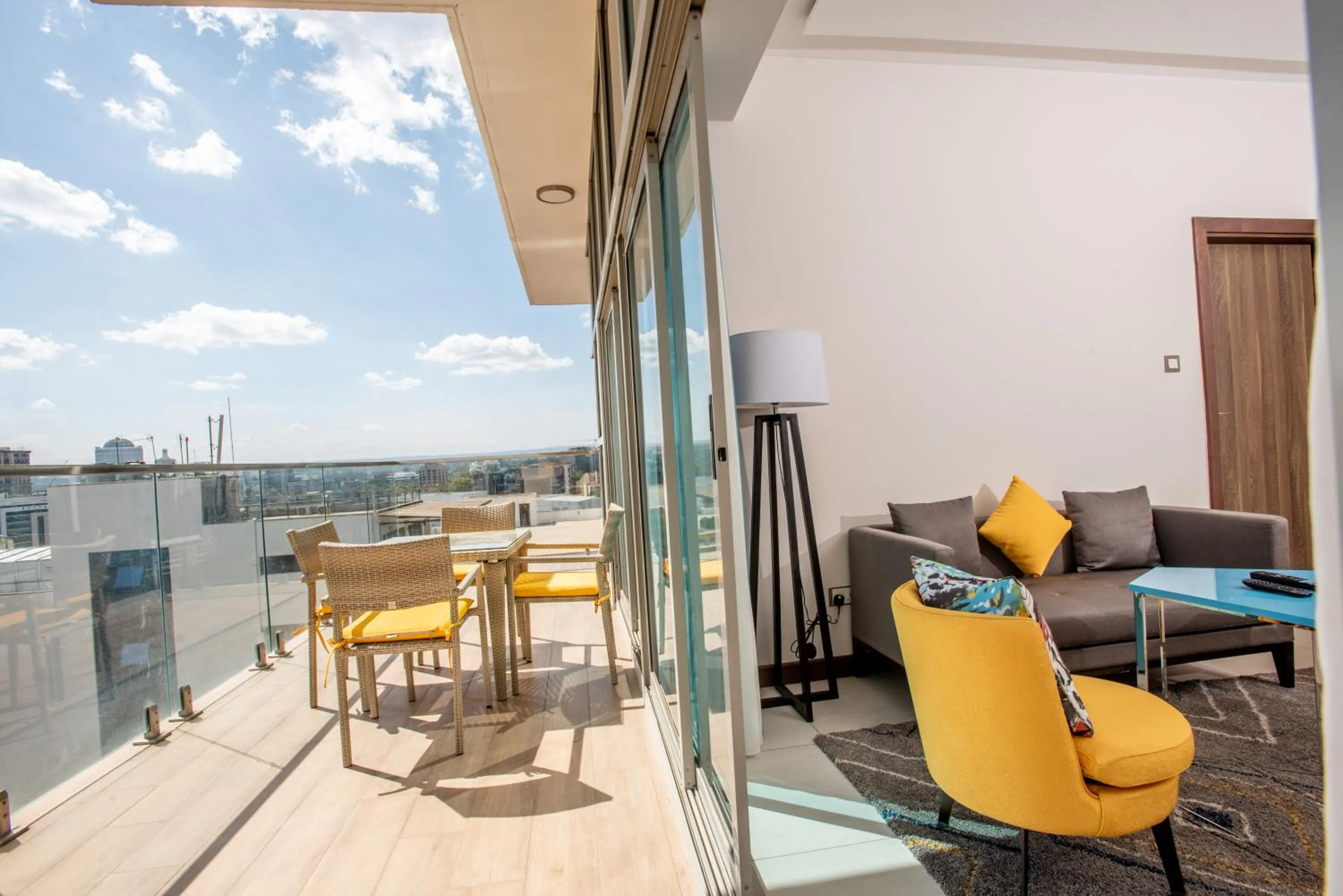 Patio in Skynest Residences by CityBlue, Nairobi Westlands