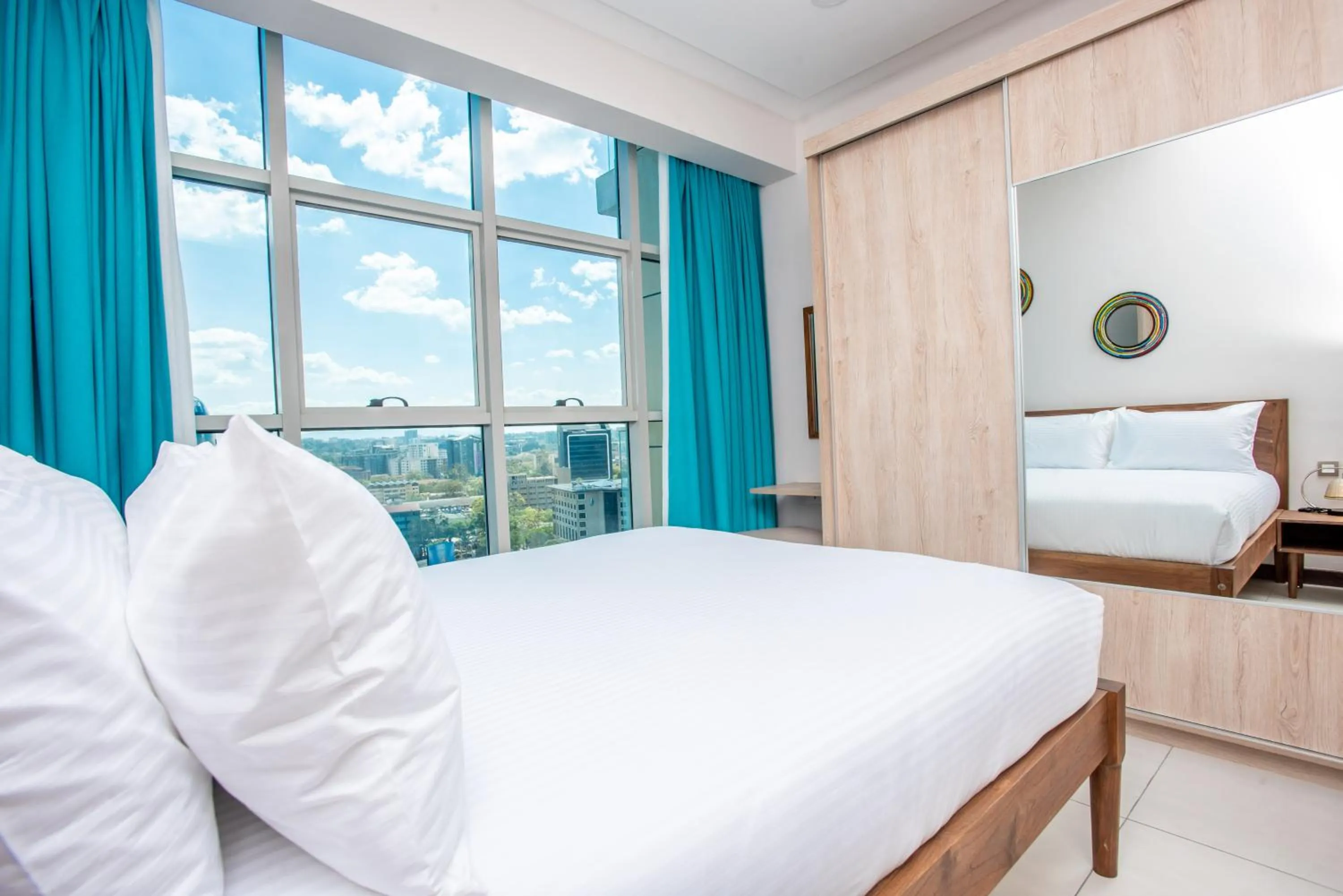 Bedroom, Bed in Skynest Residences by CityBlue, Nairobi Westlands