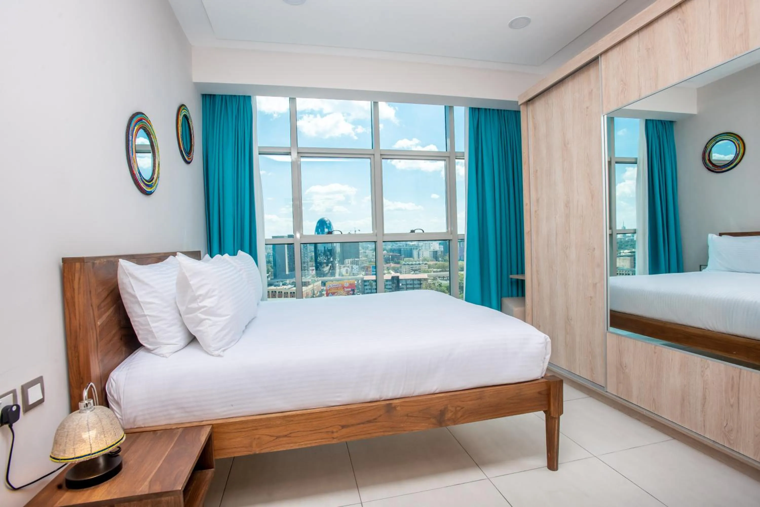 Bedroom, Bed in Skynest Residences by CityBlue, Nairobi Westlands