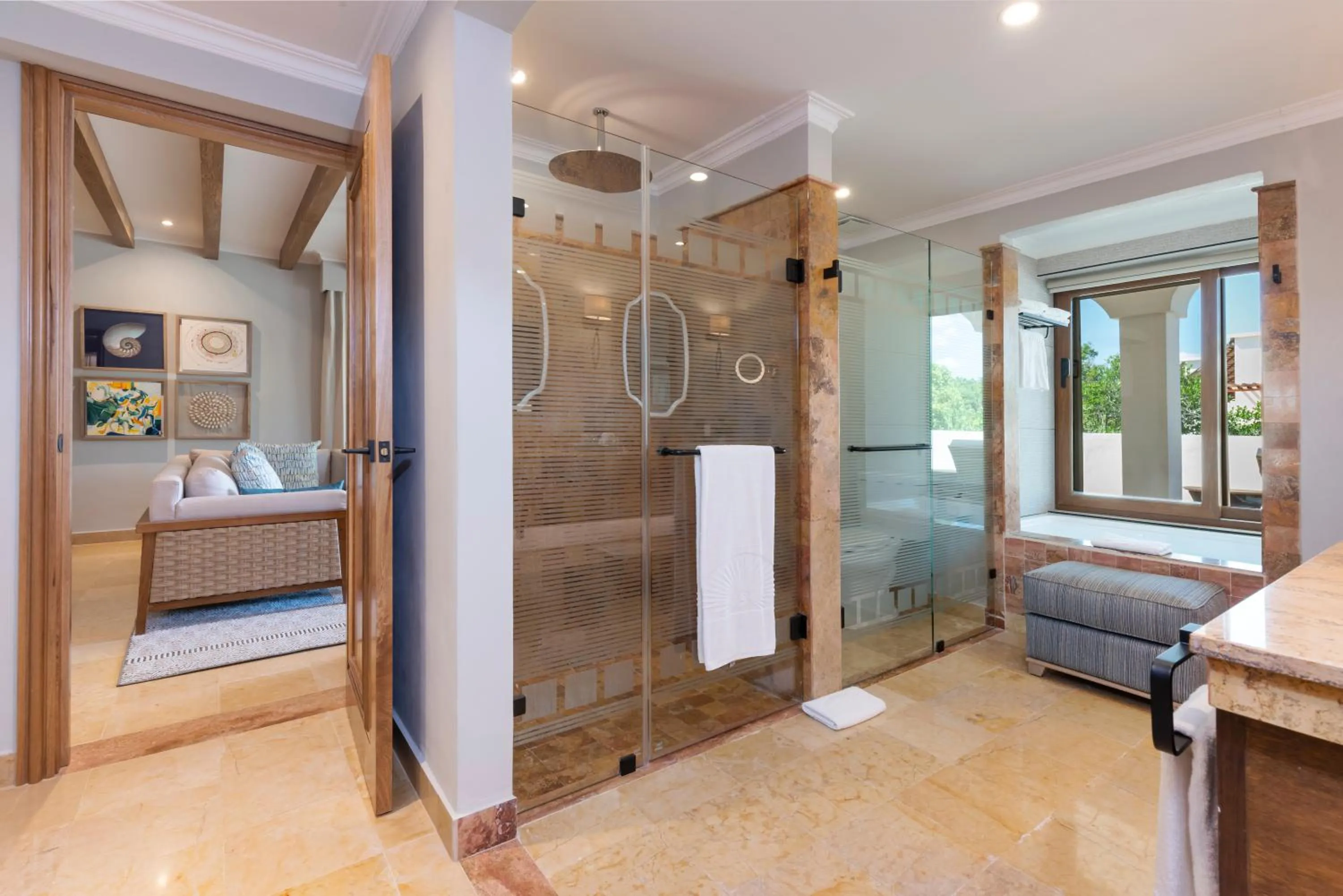 Bathroom, Bed in Valentin Imperial Riviera Maya All Inclusive - Adults Only