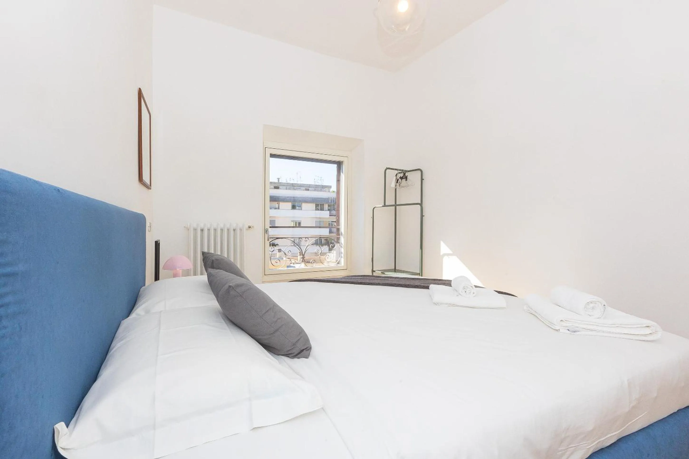 Bed in Giulio Cesare Penthouse Rental in Rome