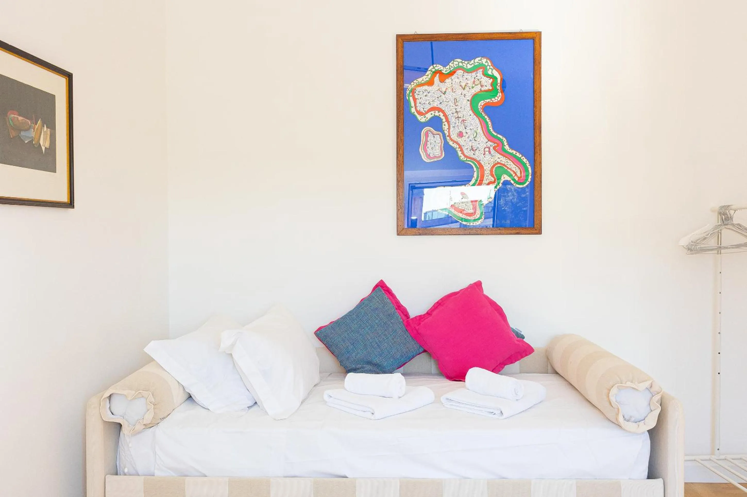Bed in Giulio Cesare Penthouse Rental in Rome
