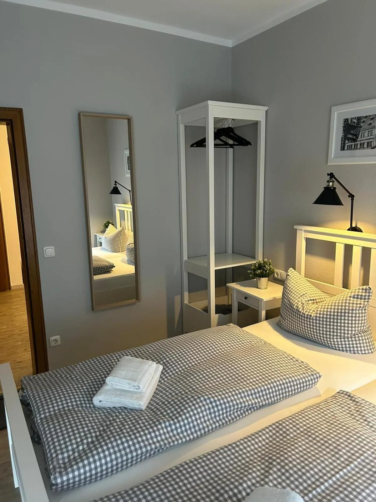 Bed in Gästehaus Goldenes Lamm