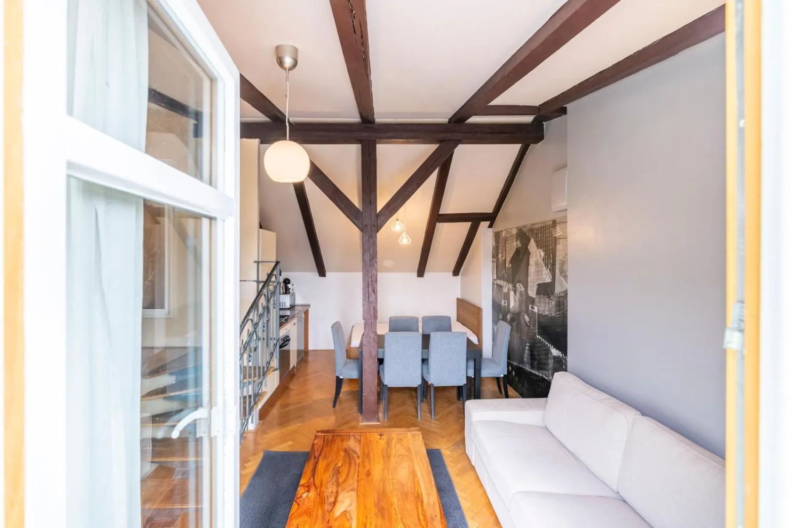 Living room, Bed in Janackovo - Riverside Residence