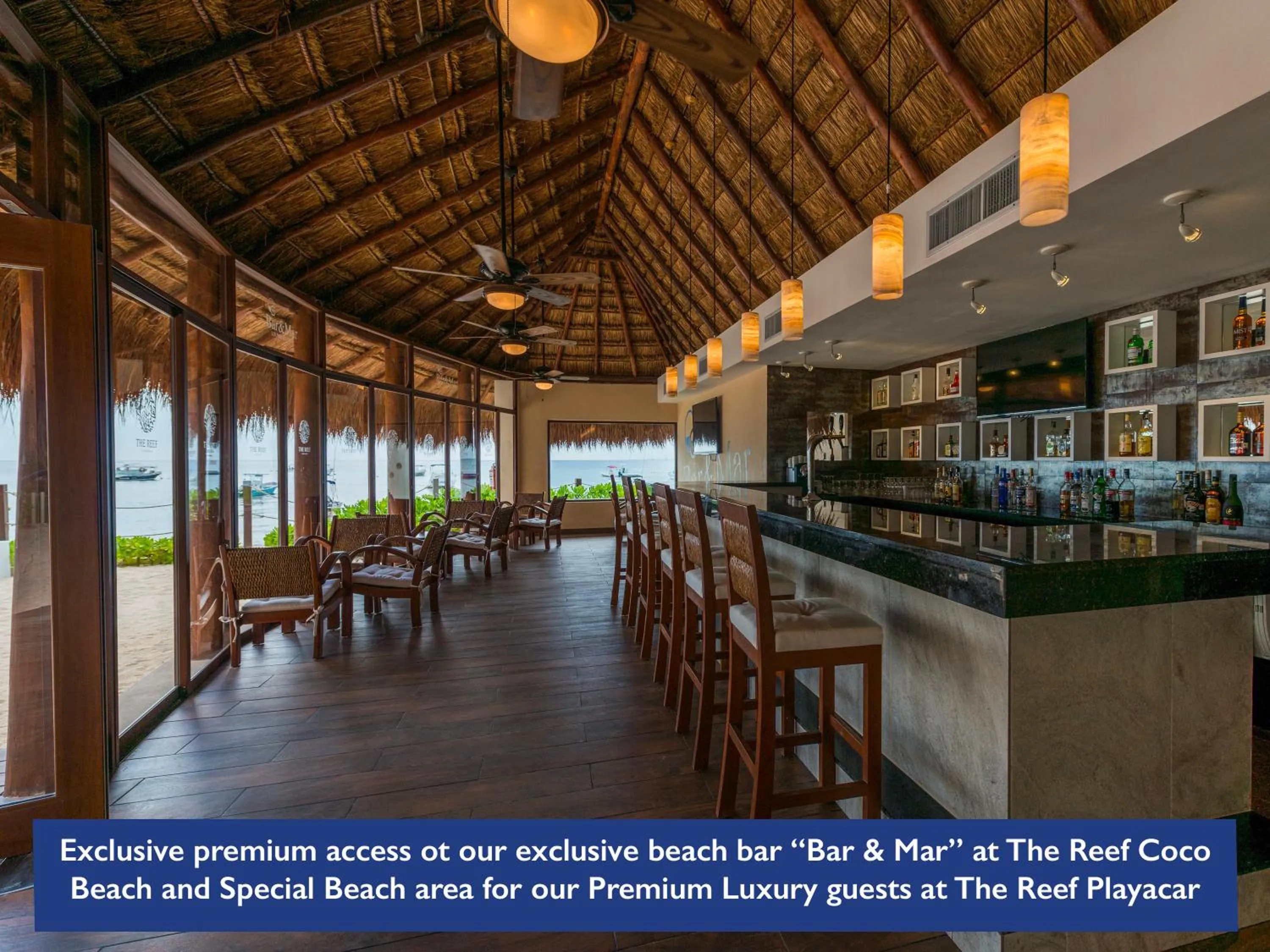 Restaurant/places to eat in The Reef Playacar Beach Resort & Spa-Optional All Inclusive