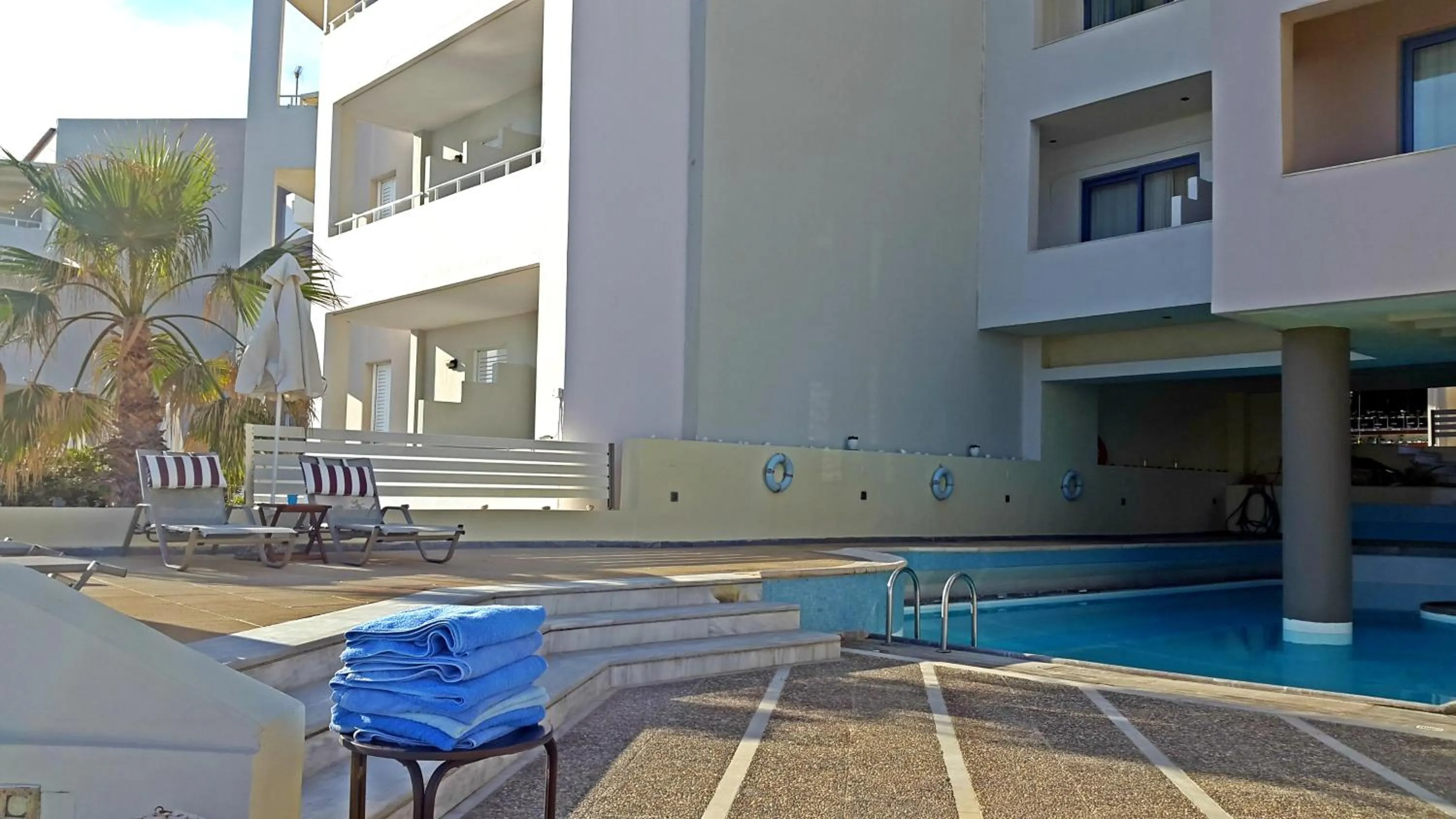 Patio in Filoxenia Beach Hotel