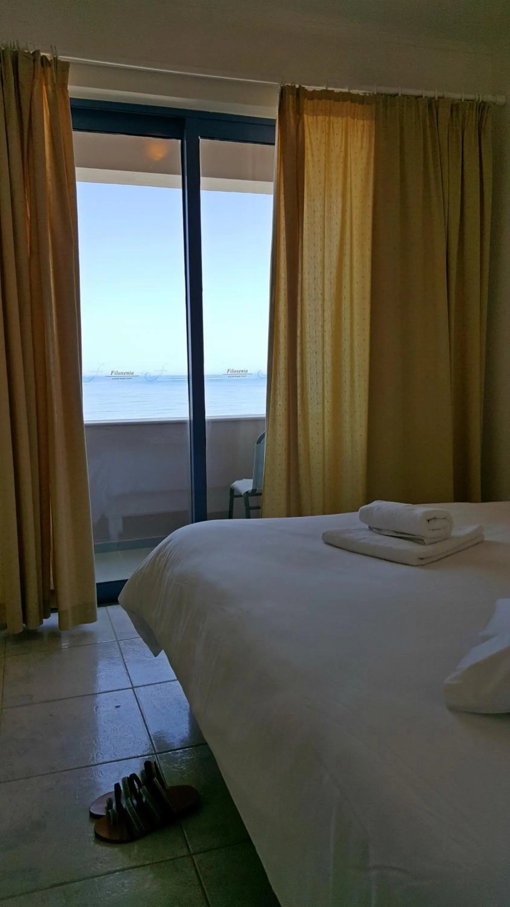 Sea view, Bed in Filoxenia Beach Hotel