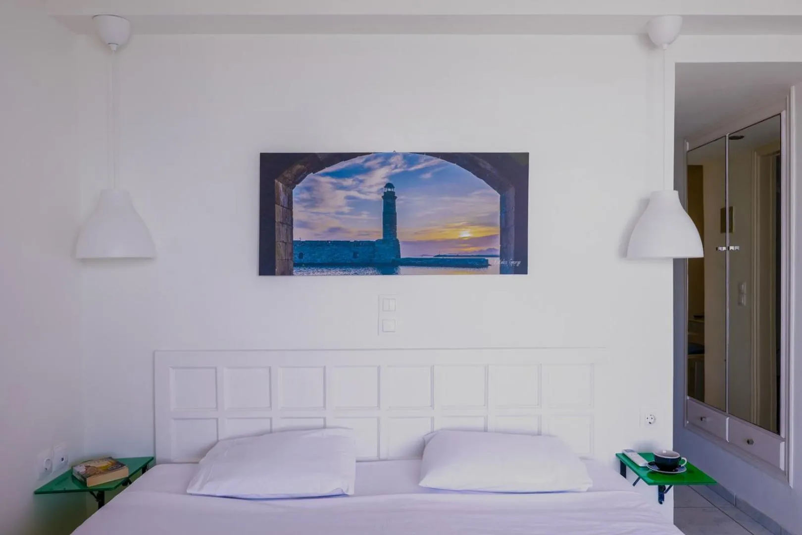 Bed in Filoxenia Beach Hotel