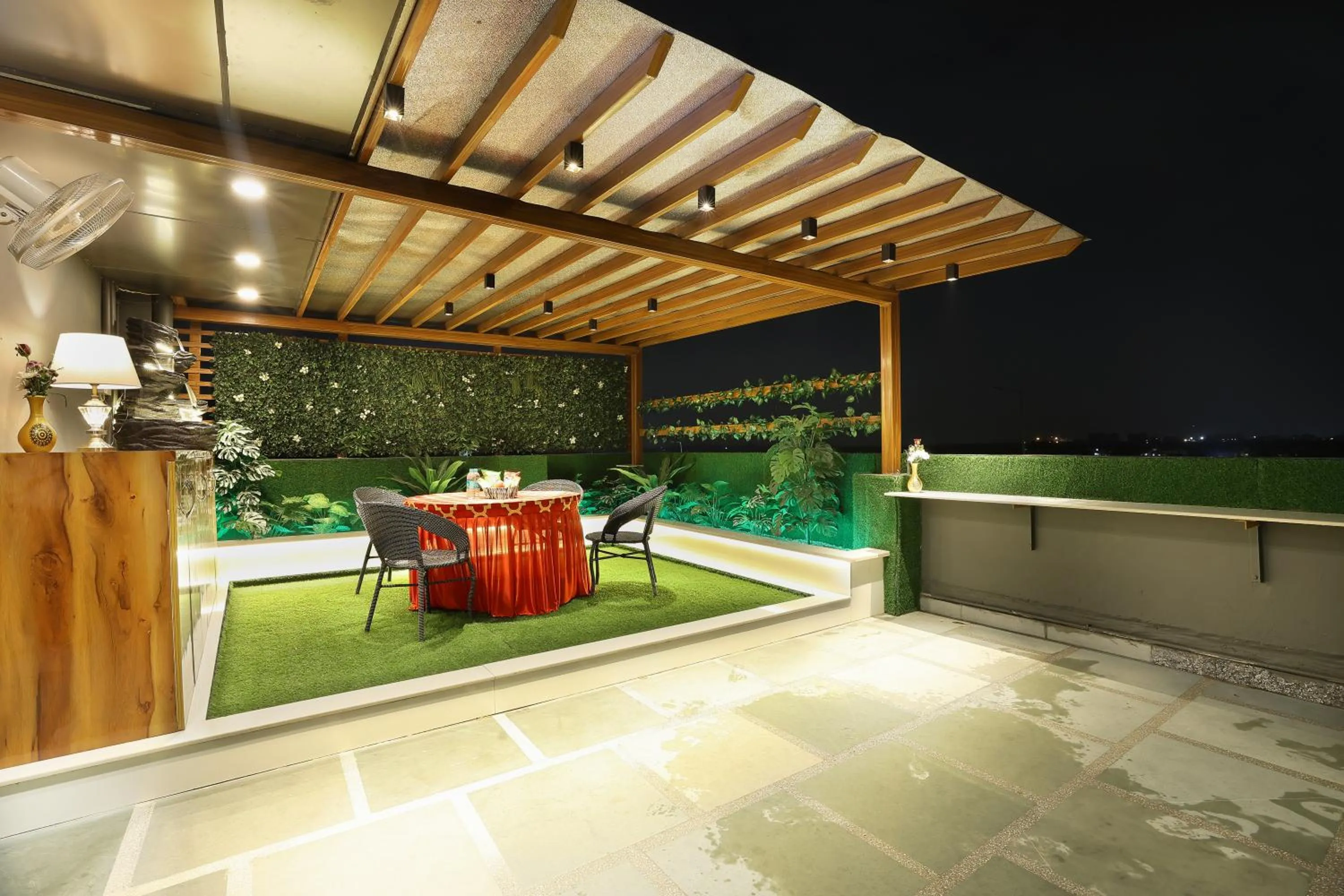 Patio in OPO The View, Delhi Airport