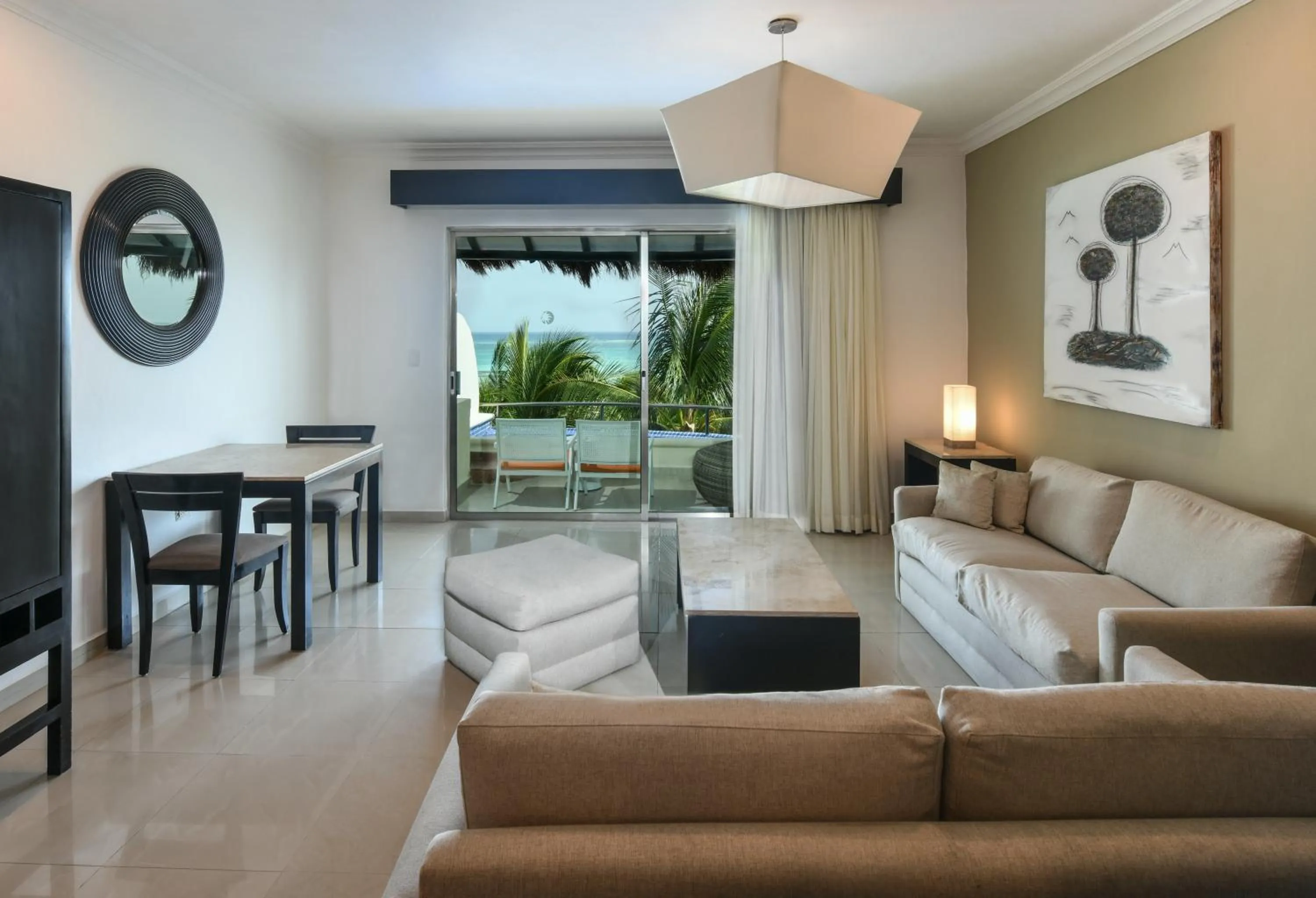 Living room in El Dorado Maroma Cenote, Underground Expedition All & More Inclusive - Adults Only