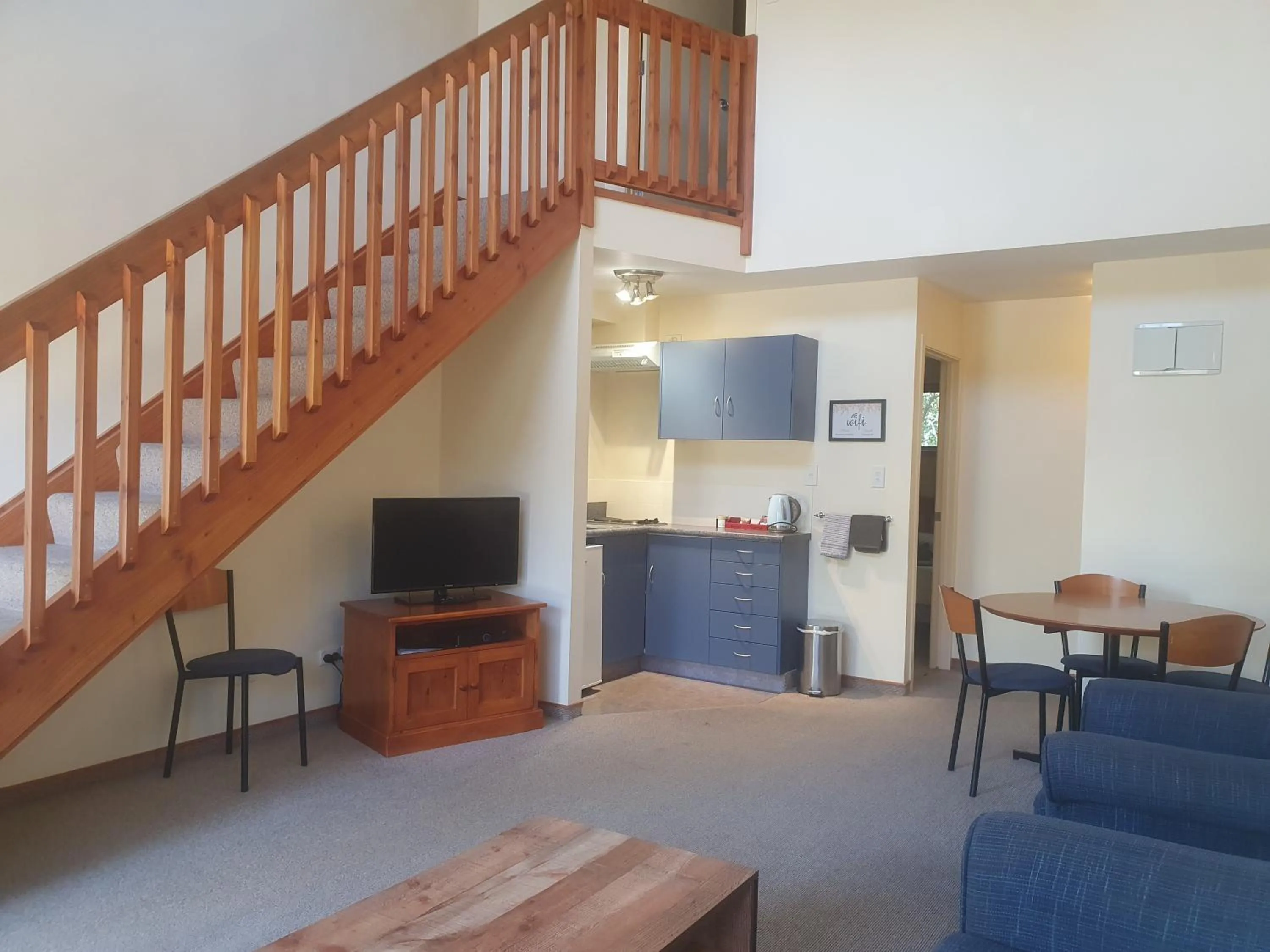 Living room in Geraldine Motels